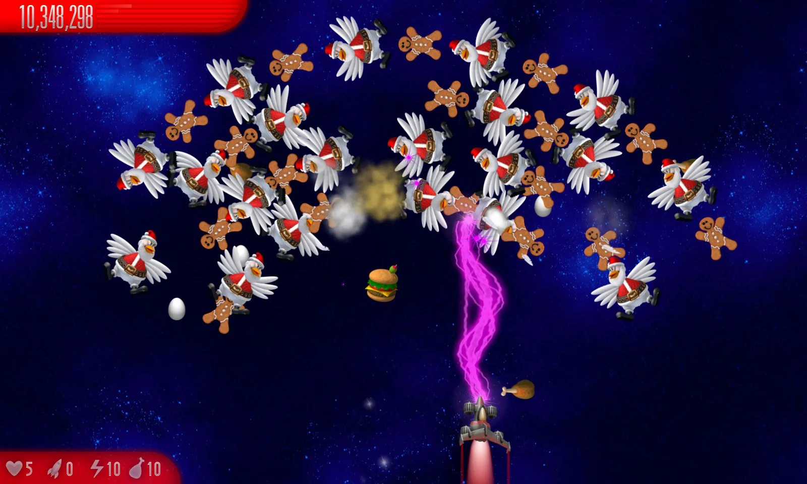 Chicken Invaders 5 Xmas HD screenshot 2