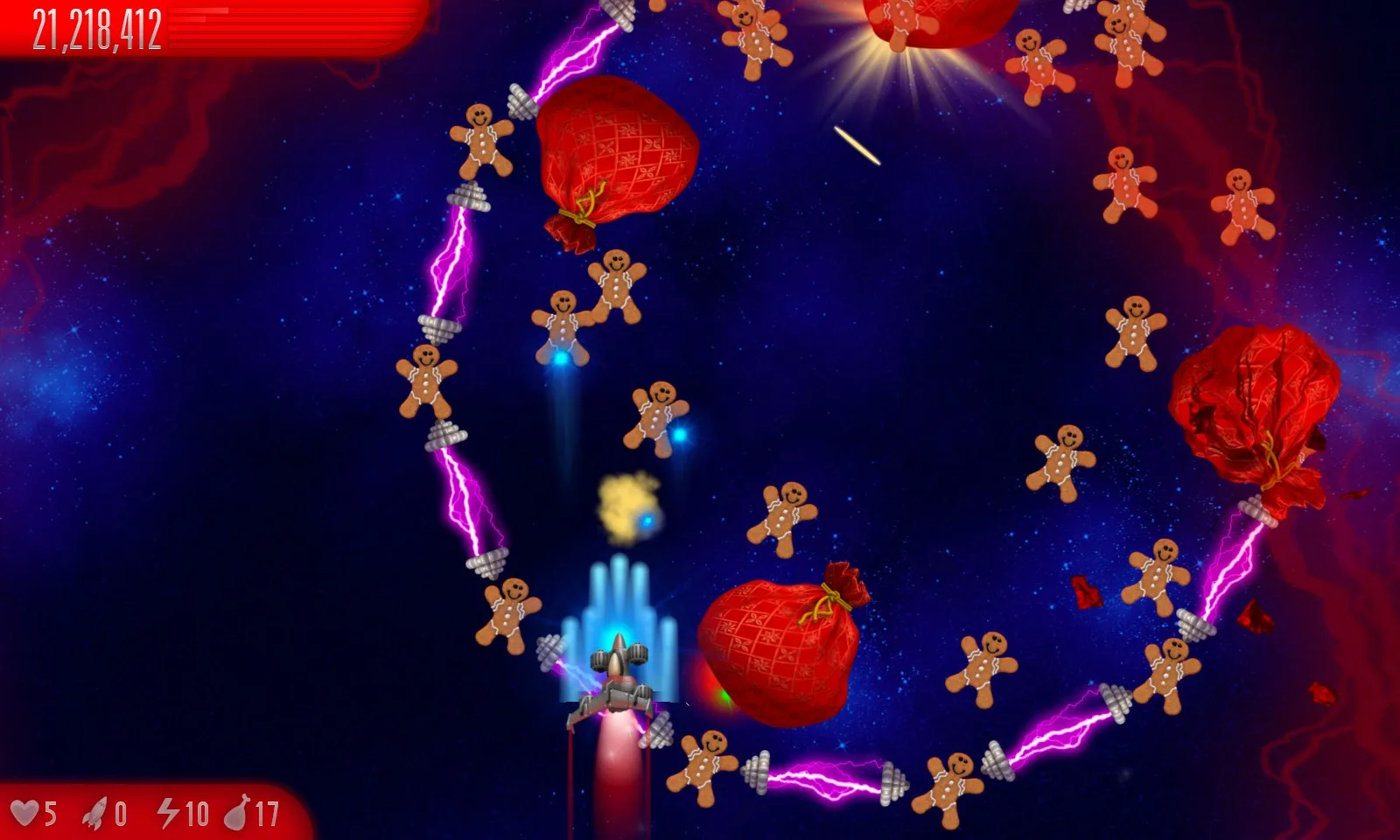 Chicken Invaders 5 Xmas HD screenshot 3