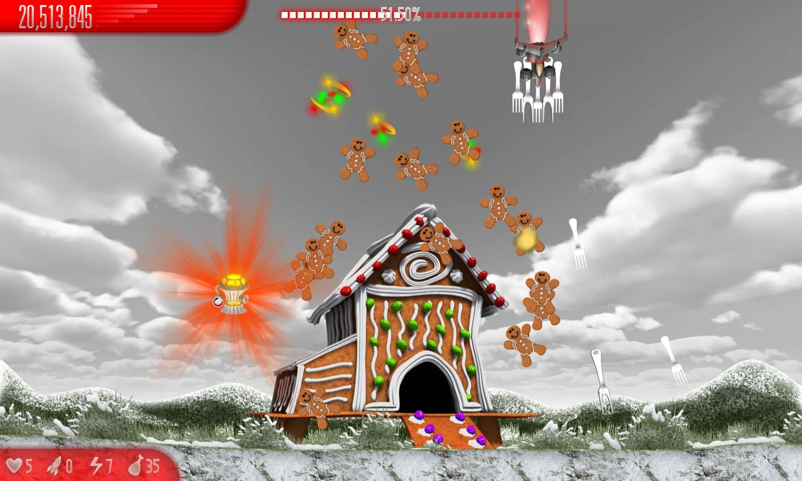 Chicken Invaders 5 Xmas HD screenshot 5