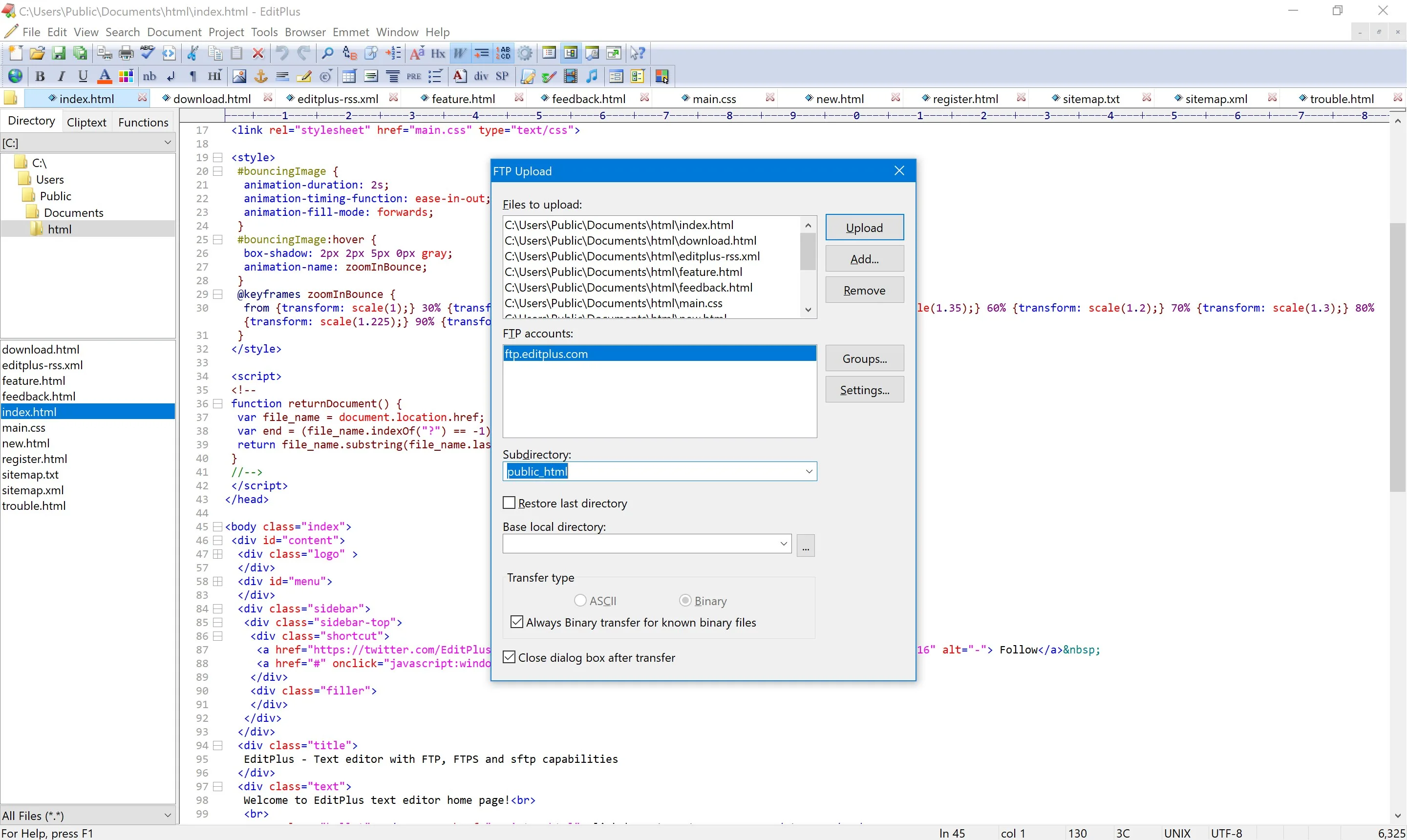 EditPlus screenshot 3