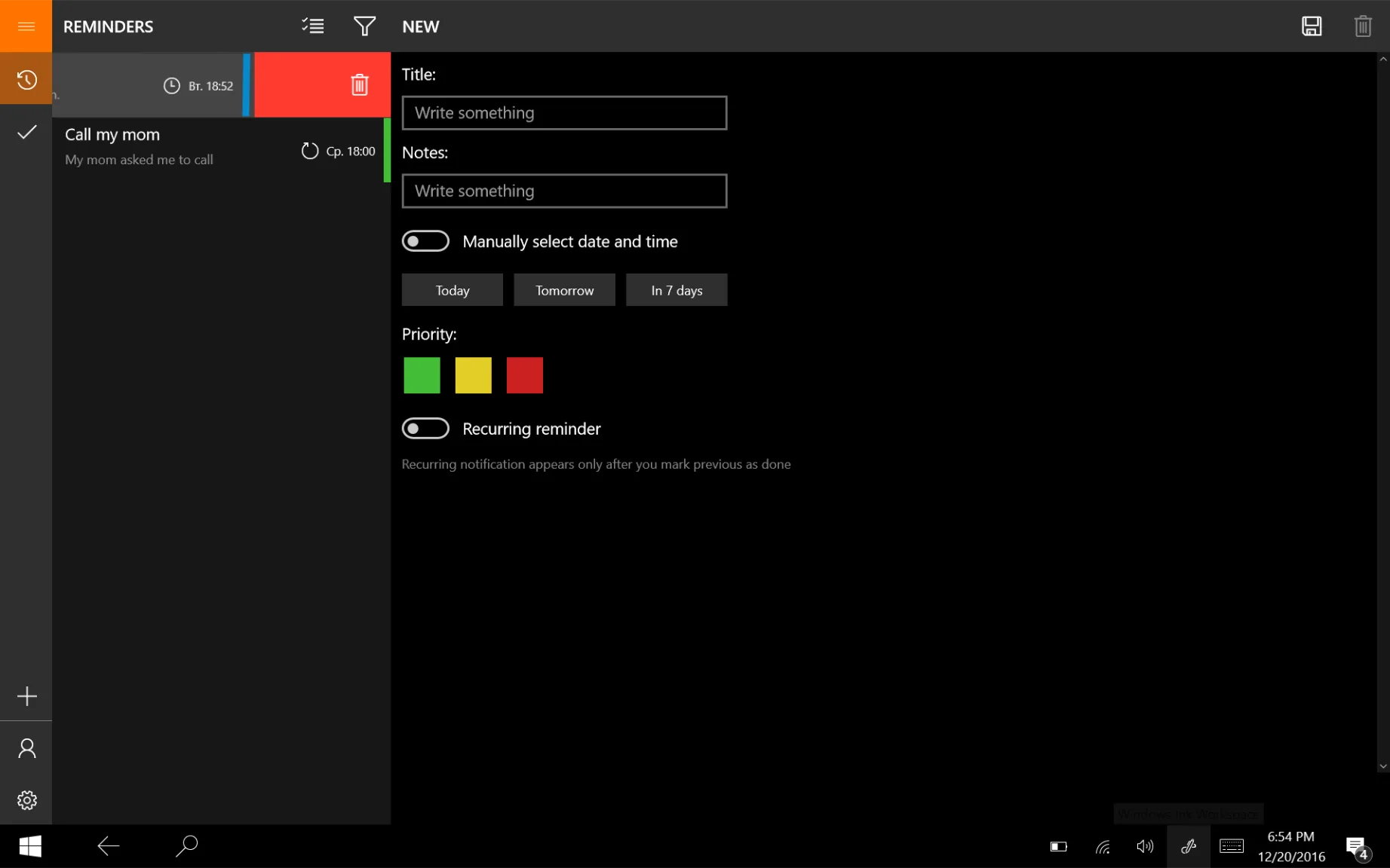 Orange Reminder screenshot 1