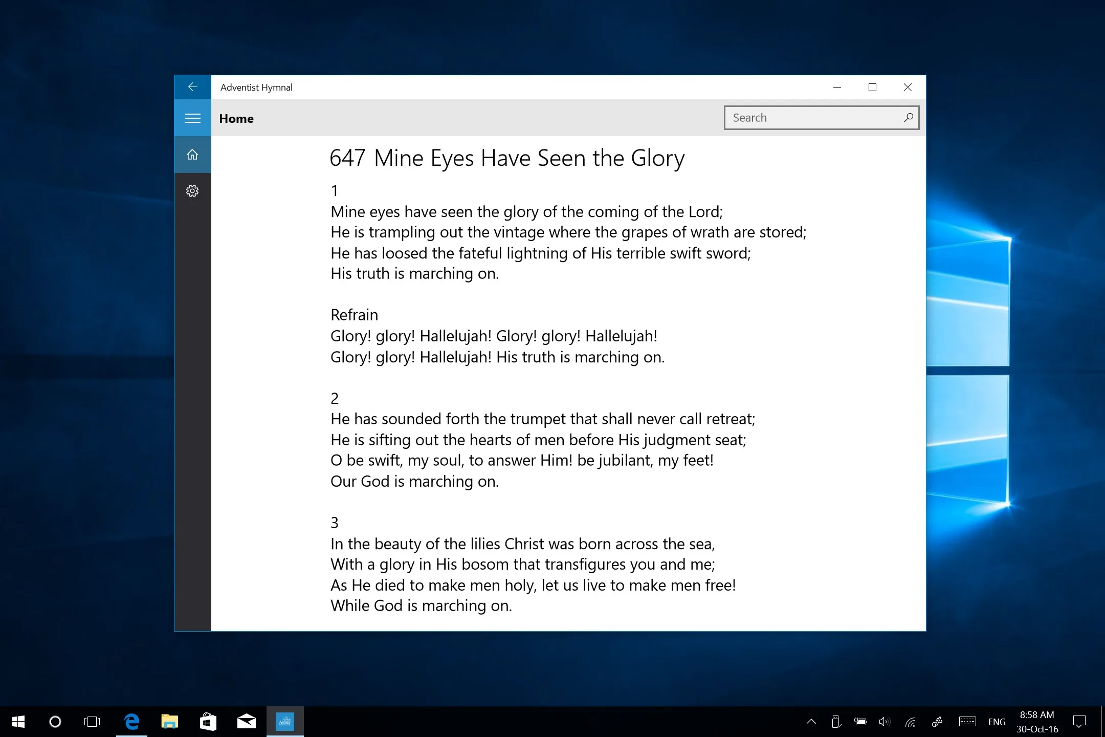 Adventist Hymnal screenshot 1