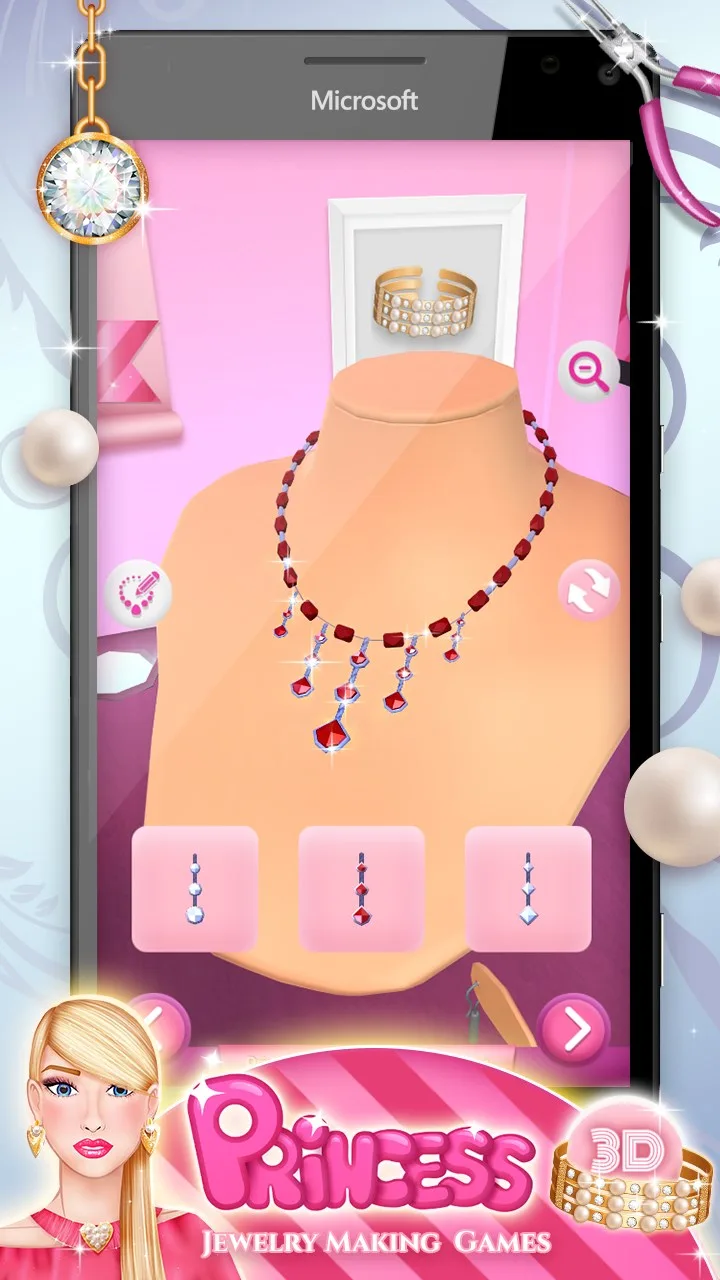 Princess Jewelry Making Games screenshot 2
