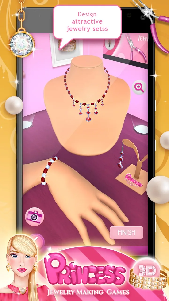 Princess Jewelry Making Games screenshot 5