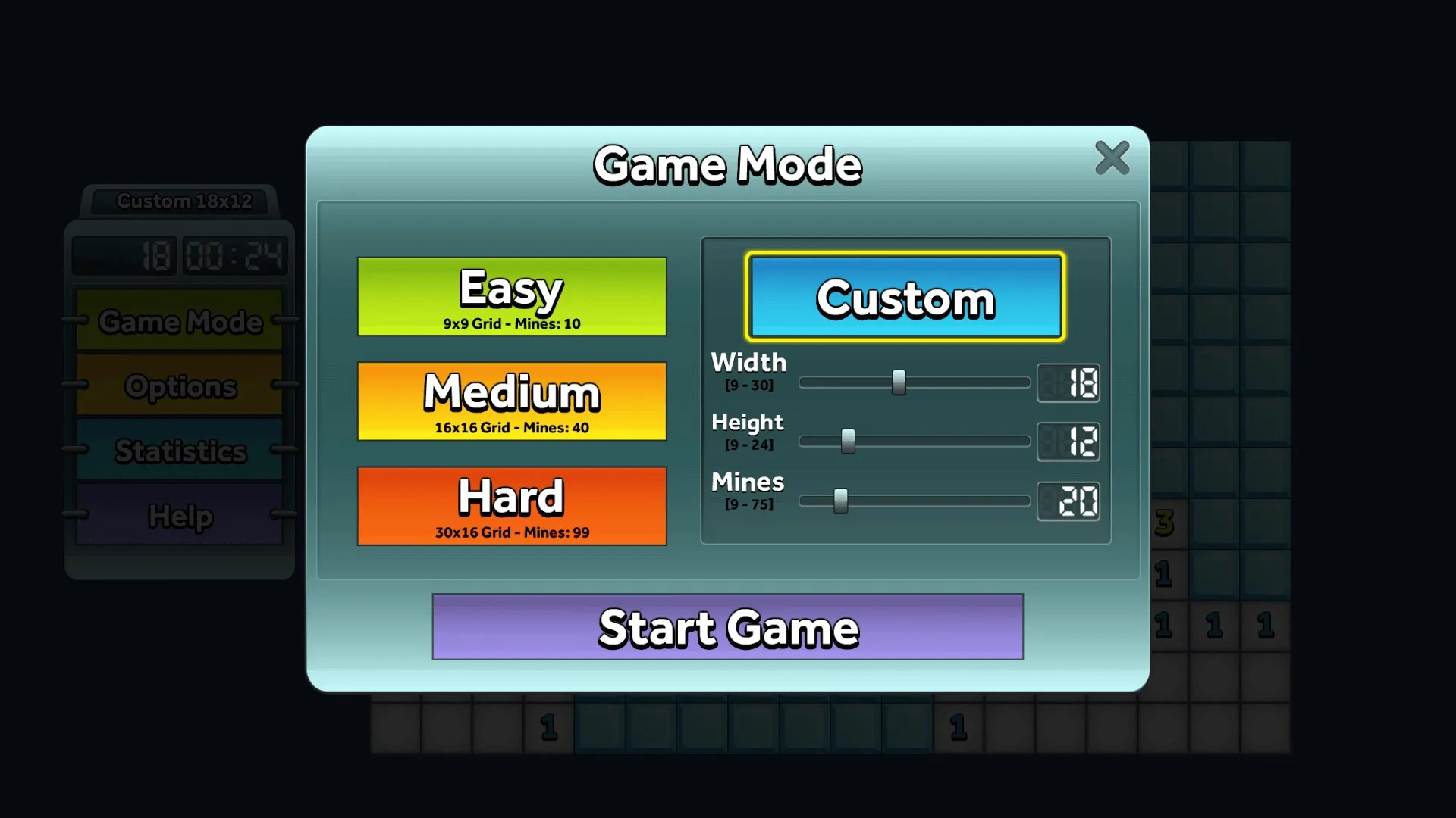 Simple Minesweeper screenshot 1