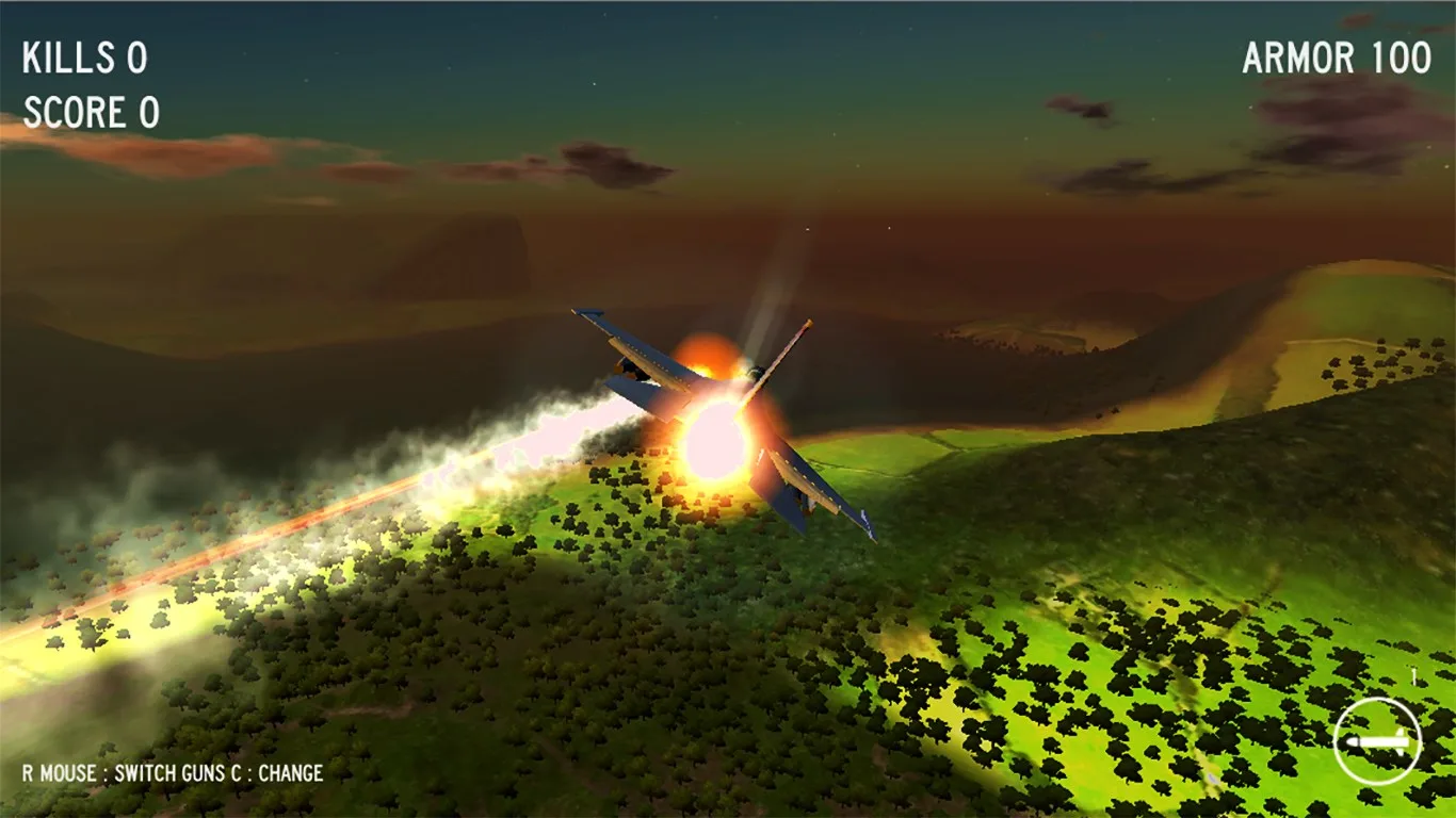 aerial combat simulator screenshot 3