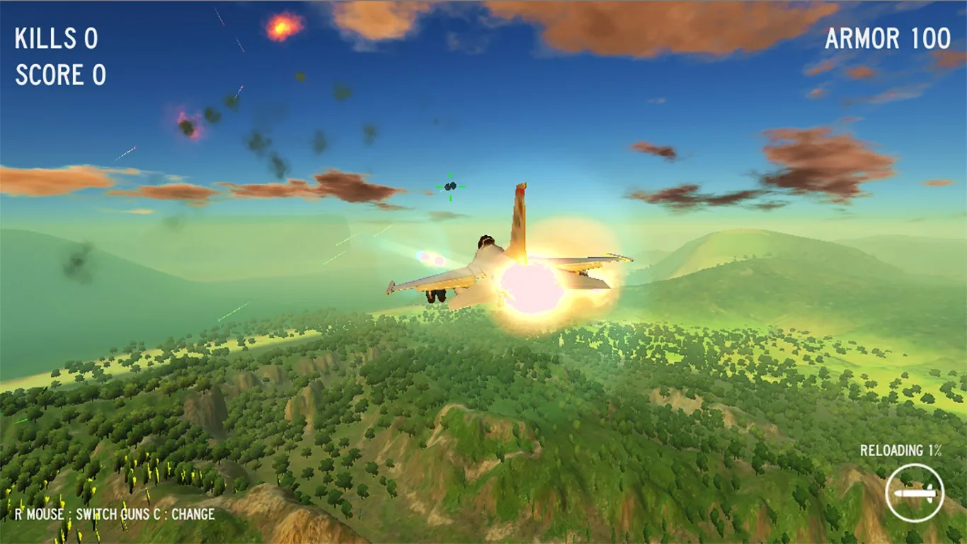 aerial combat simulator screenshot 4