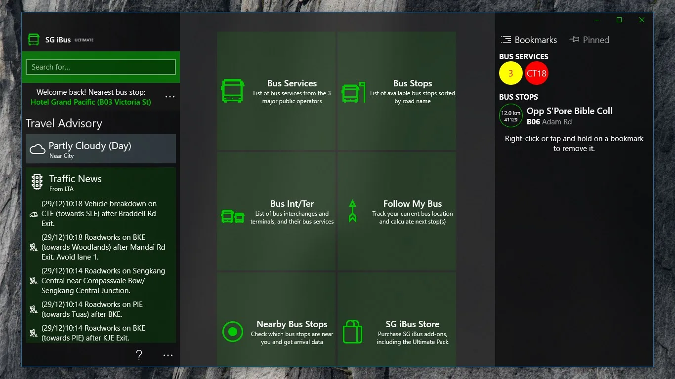 SG iBus screenshot 2