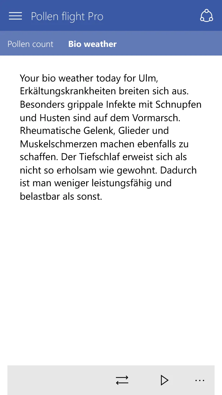 Pollenflug Pro screenshot 1