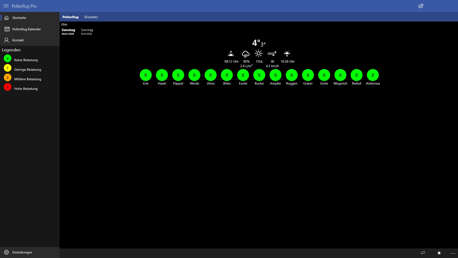 Pollenflug Pro screenshot 2