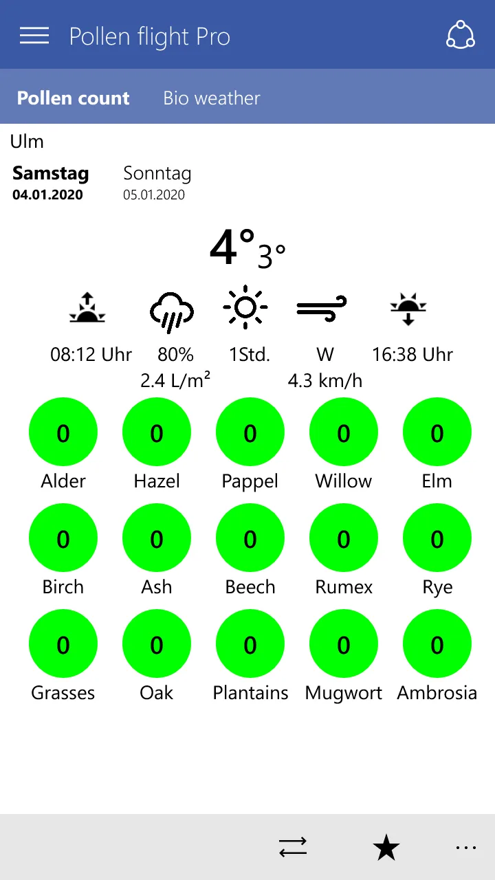 Pollenflug Pro screenshot 5