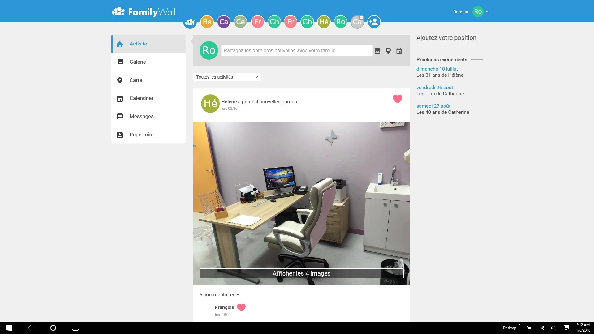 FamilyWall screenshot 2