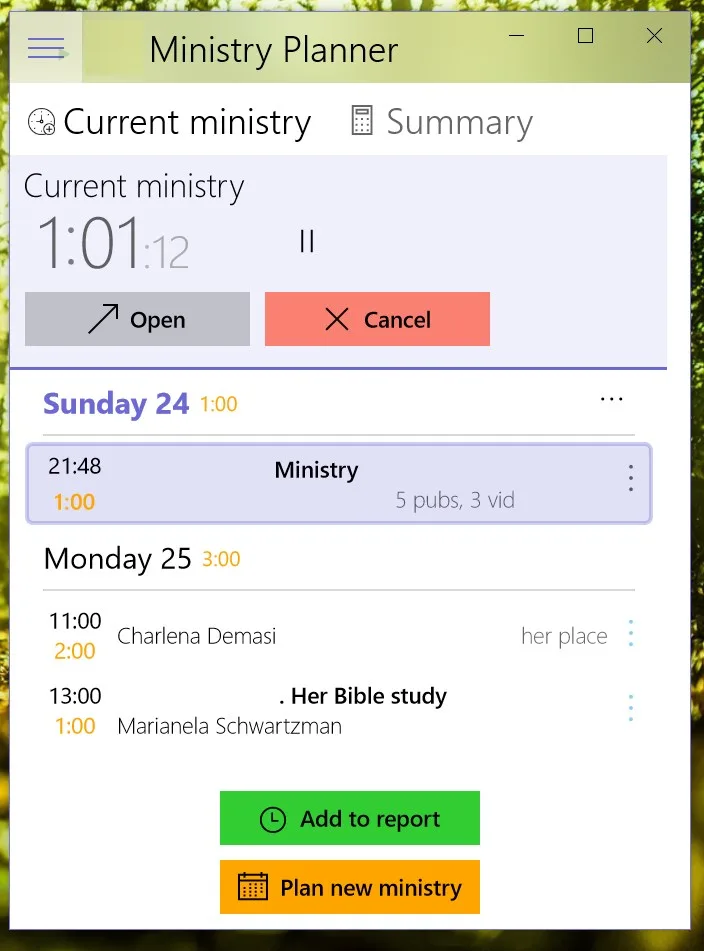 Ministry Planner screenshot 1