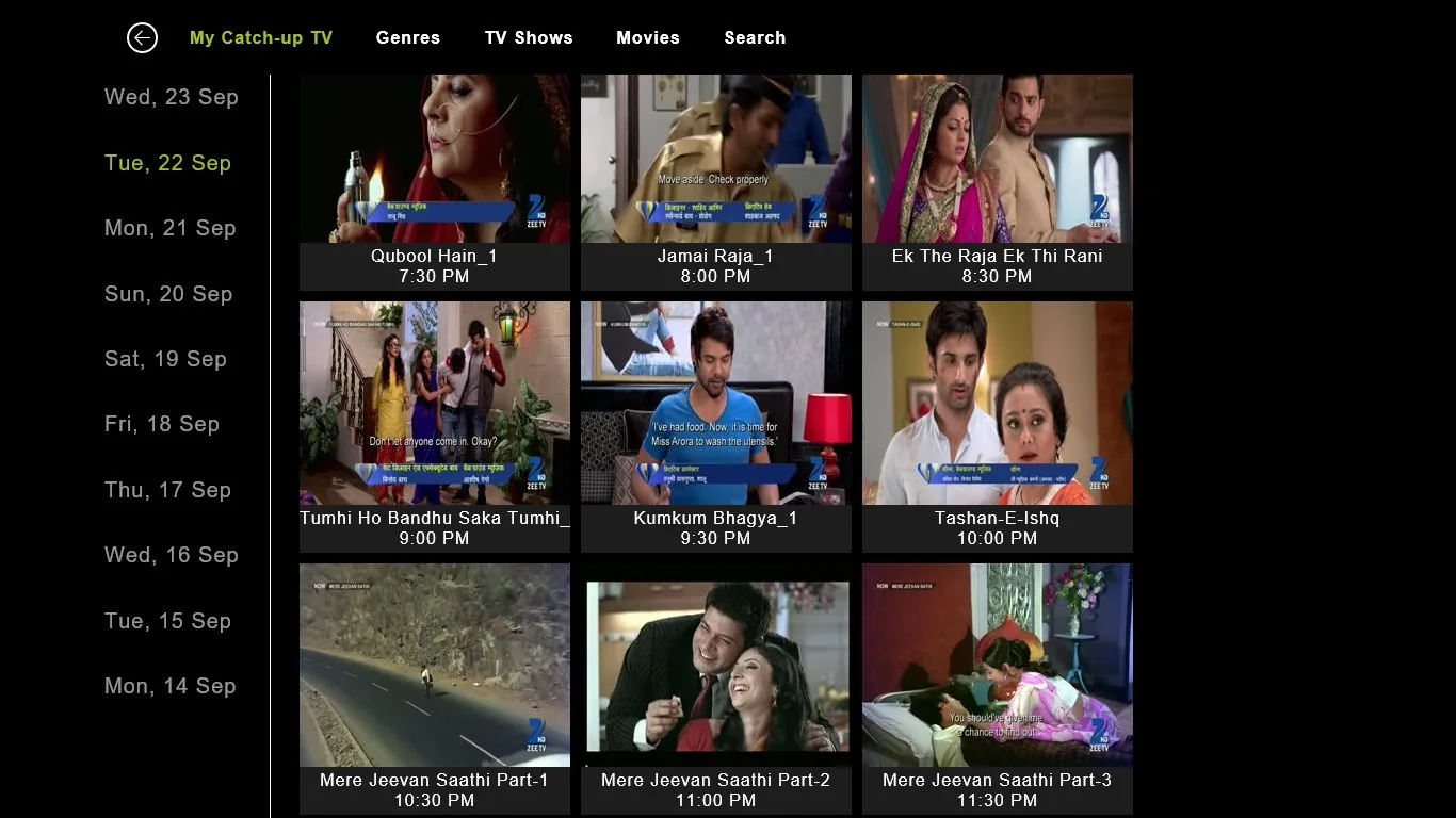 YuppTV - LiveTV, Catch-up, Movies screenshot 1