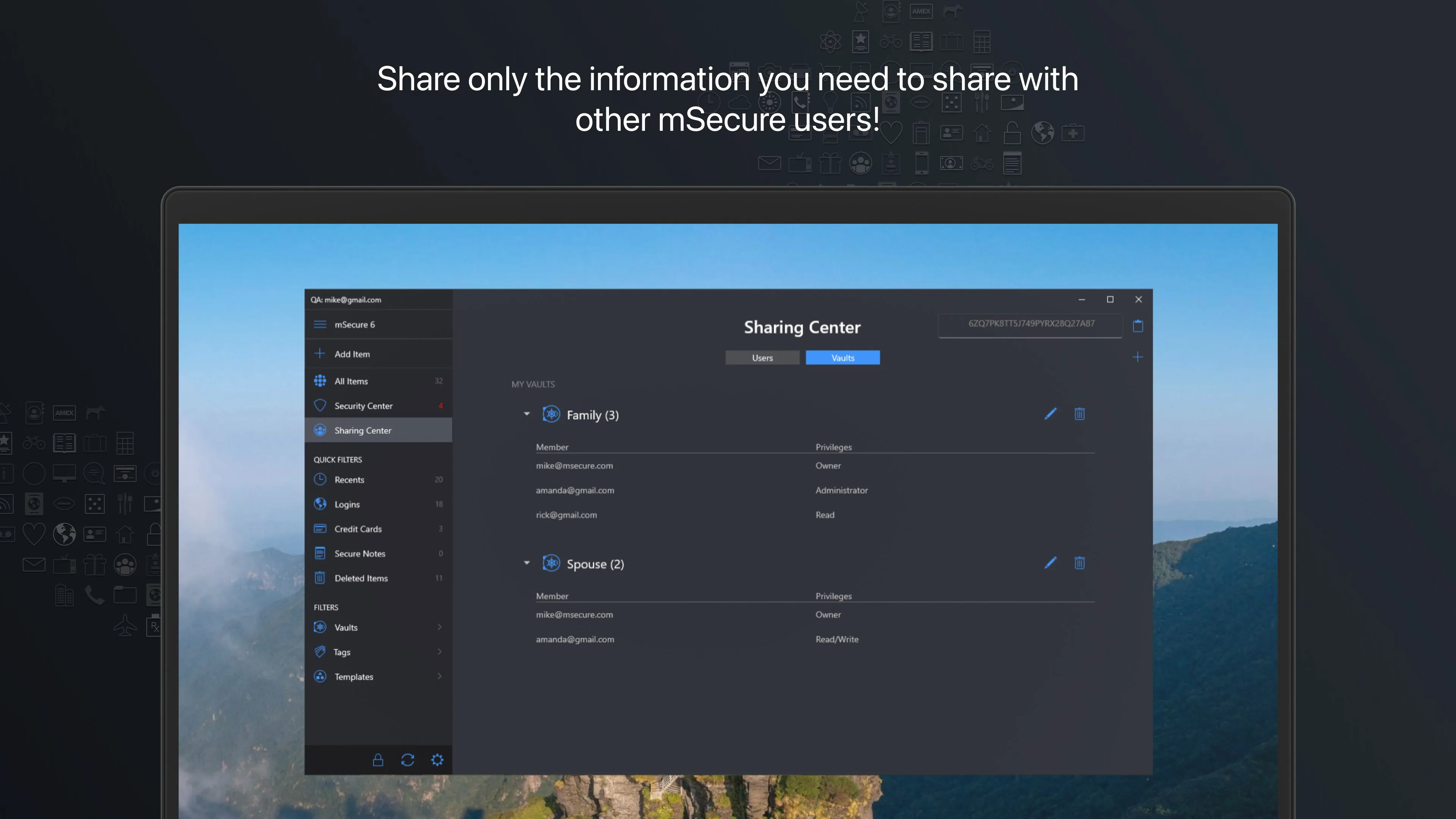 mSecure - Password Manager and Digital Wallet screenshot 1