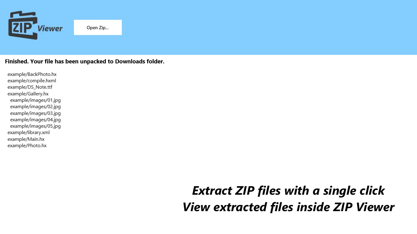 Zip Extractor screenshot 2