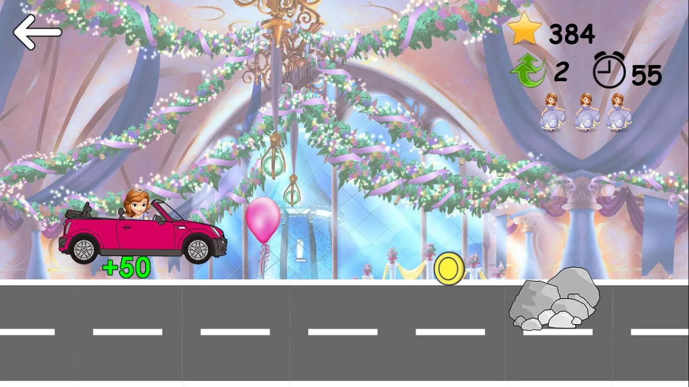 Sofia The First Crazy Car screenshot 3