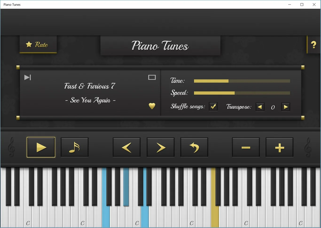 Piano Tunes Universal screenshot 1