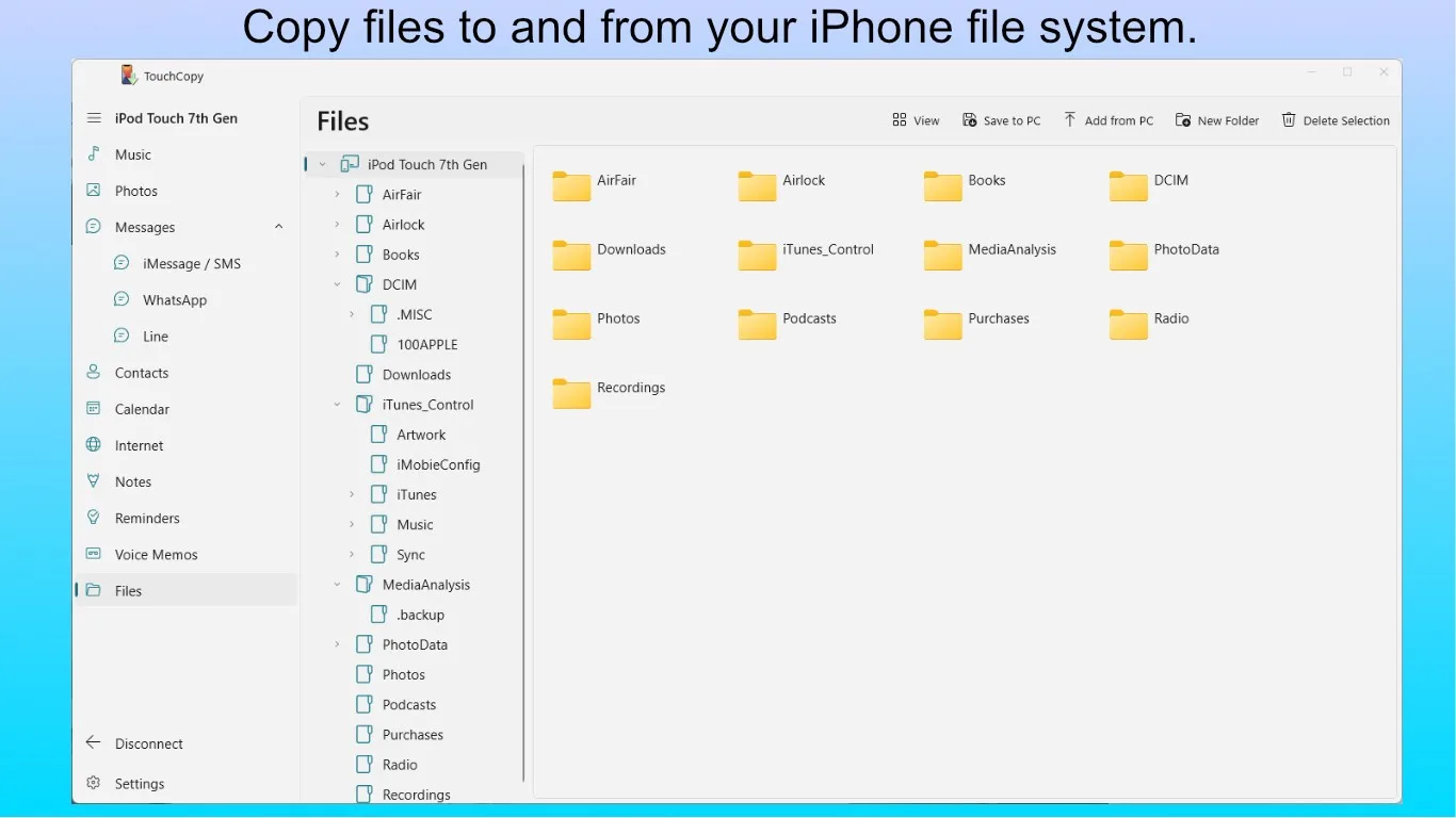 TouchCopy screenshot 3