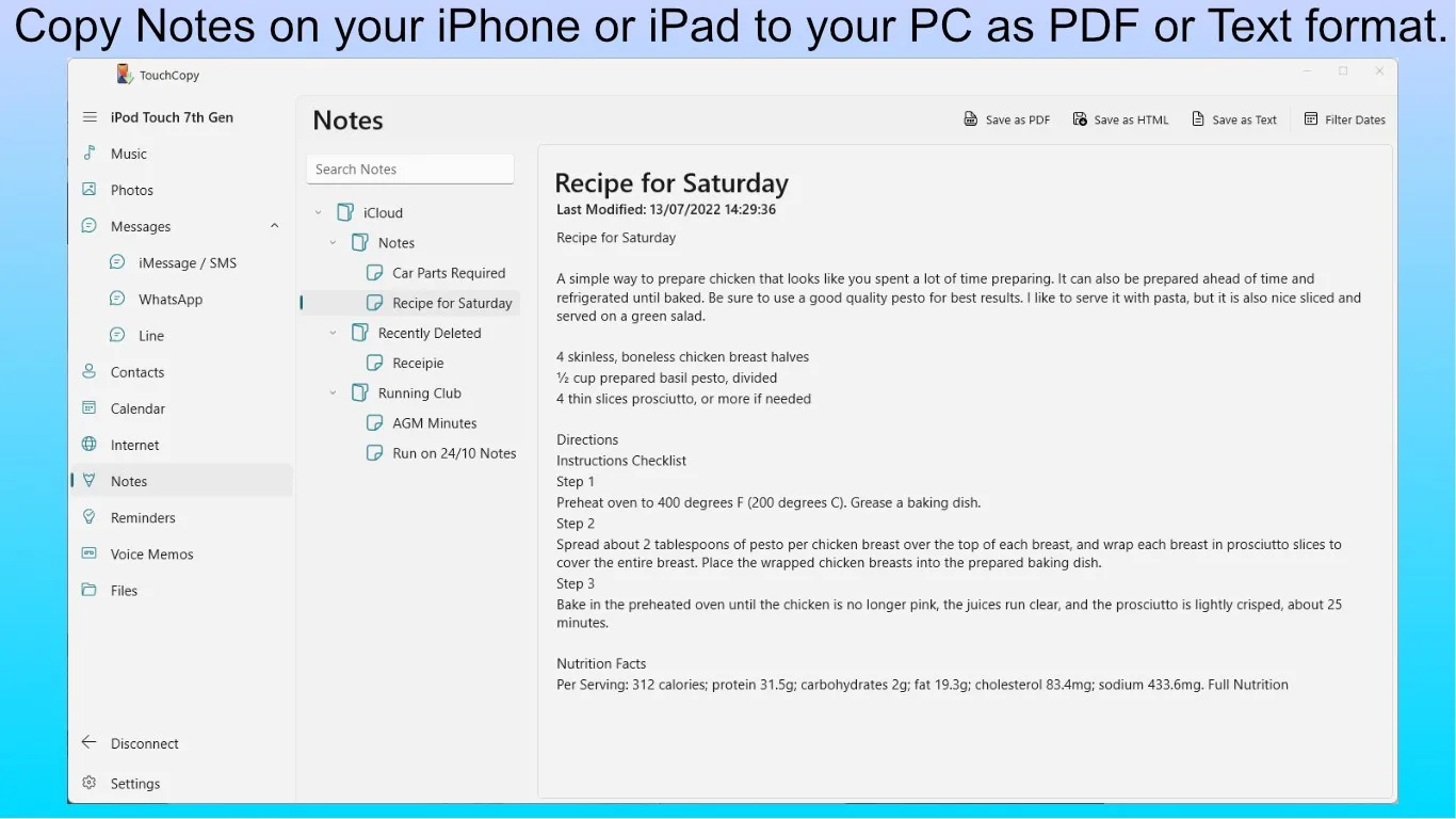 TouchCopy screenshot 5