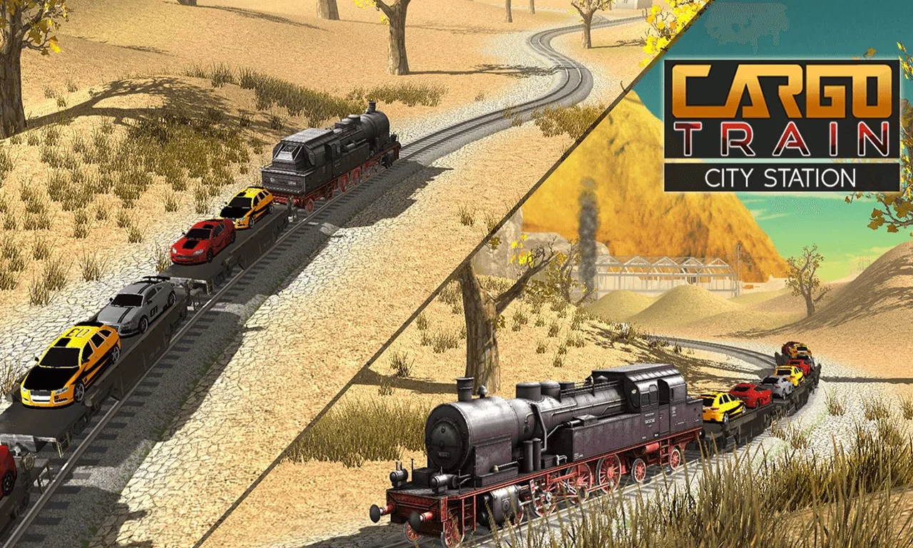 Cargo Train City Station - Cars & Oil Delivery Sim screenshot 1