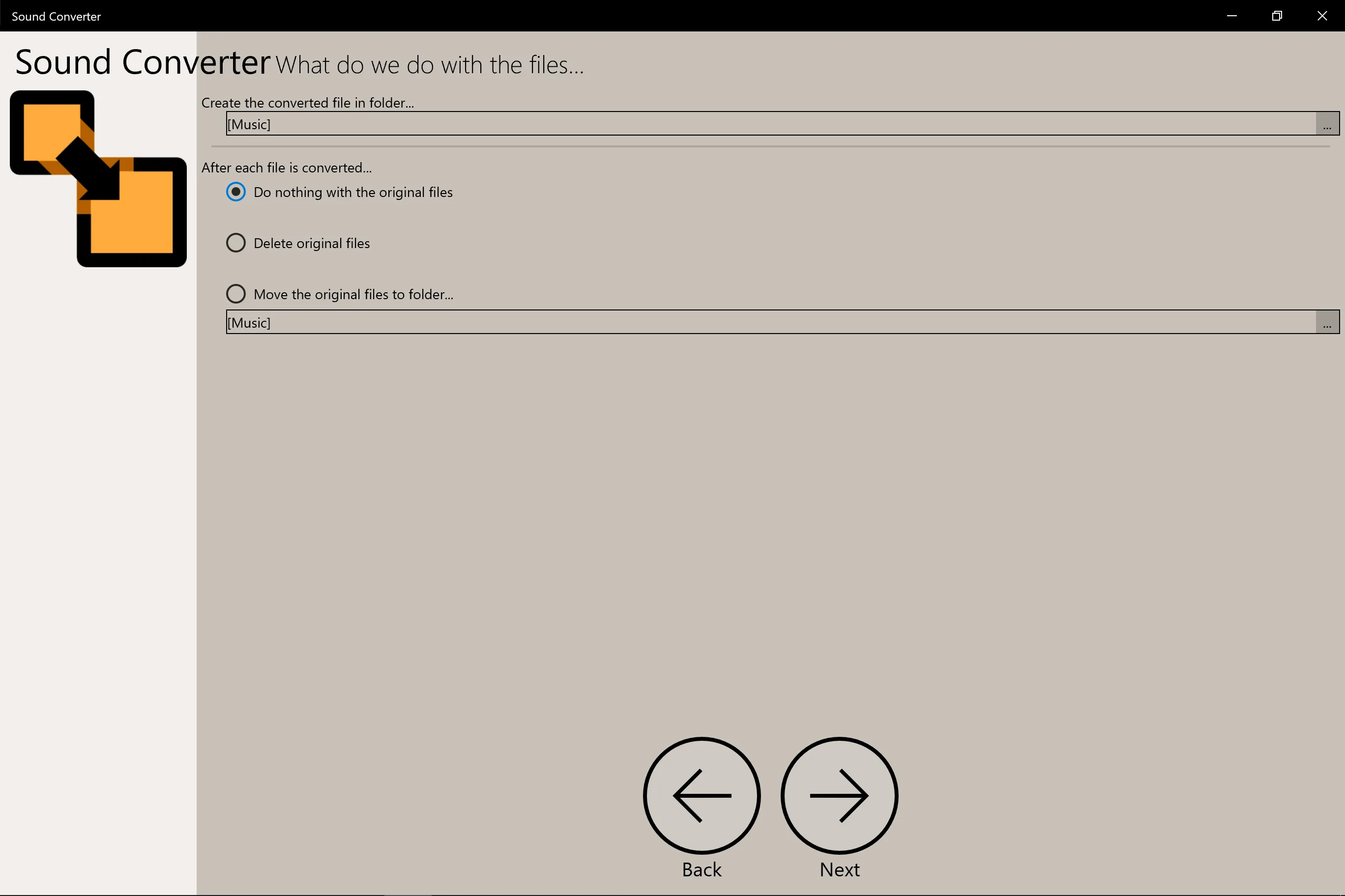 Sound Converter screenshot 1