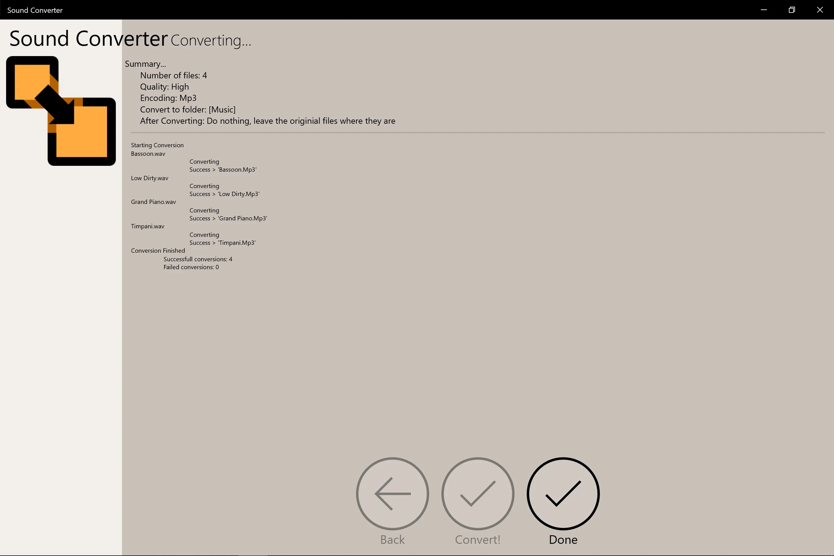 Sound Converter screenshot 2