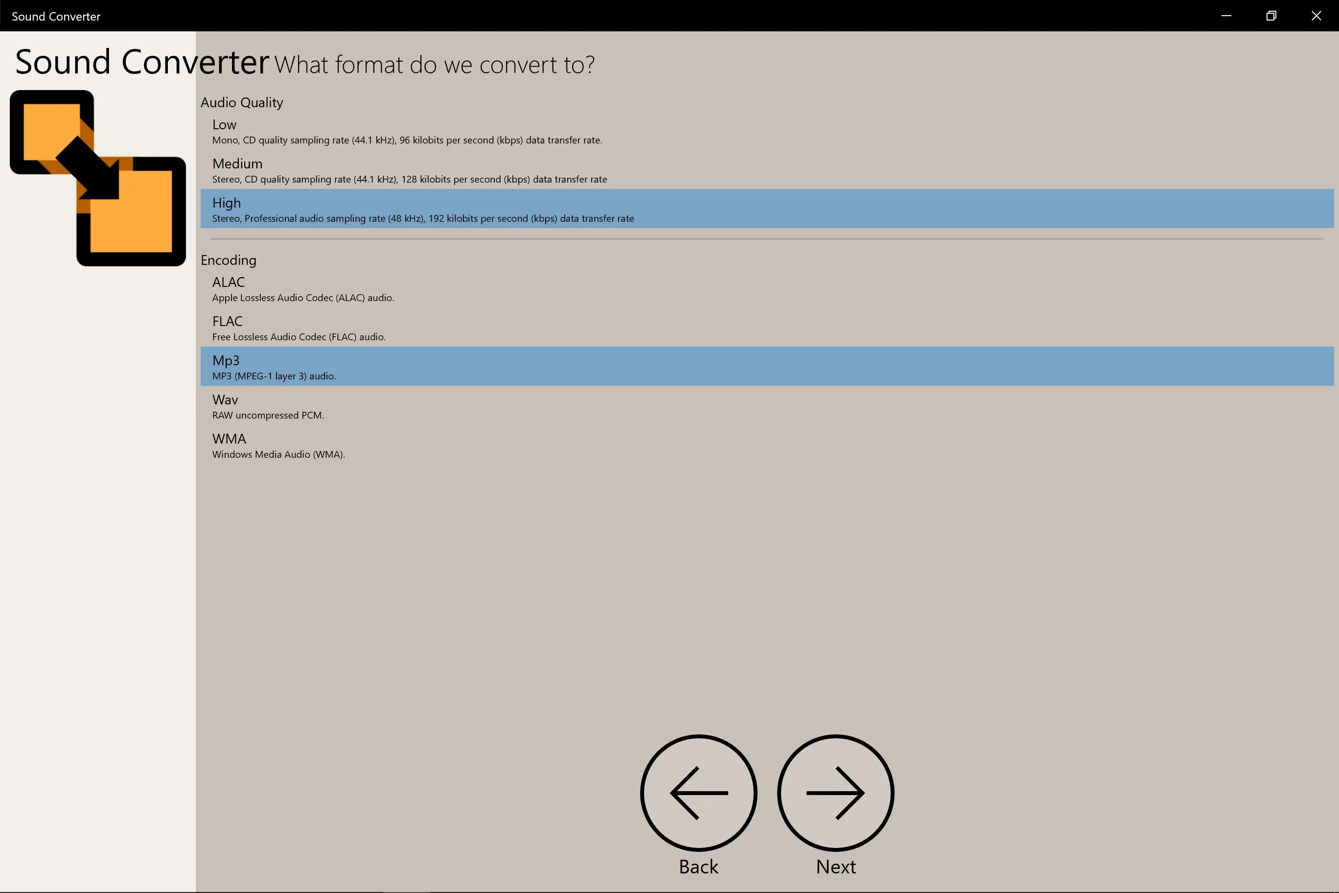 Sound Converter screenshot 4