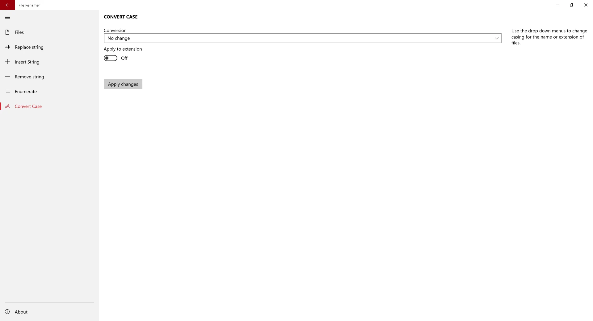 File Renamer screenshot 2