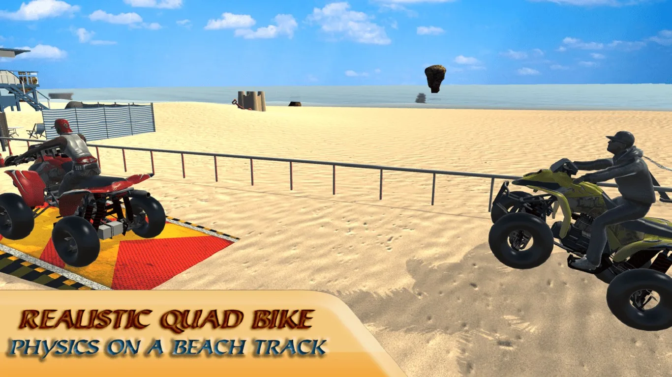 Beach Quad Bike Racing 3D screenshot 1