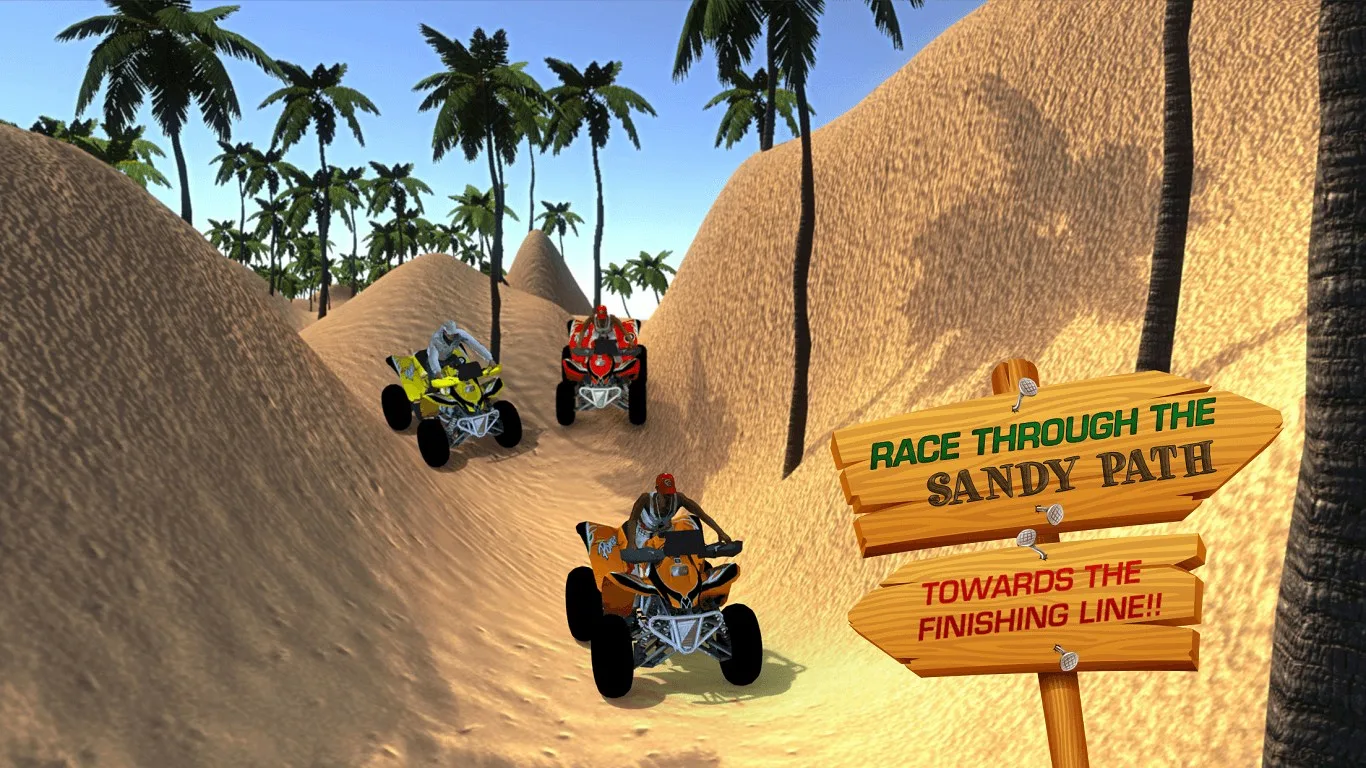 Beach Quad Bike Racing 3D screenshot 3