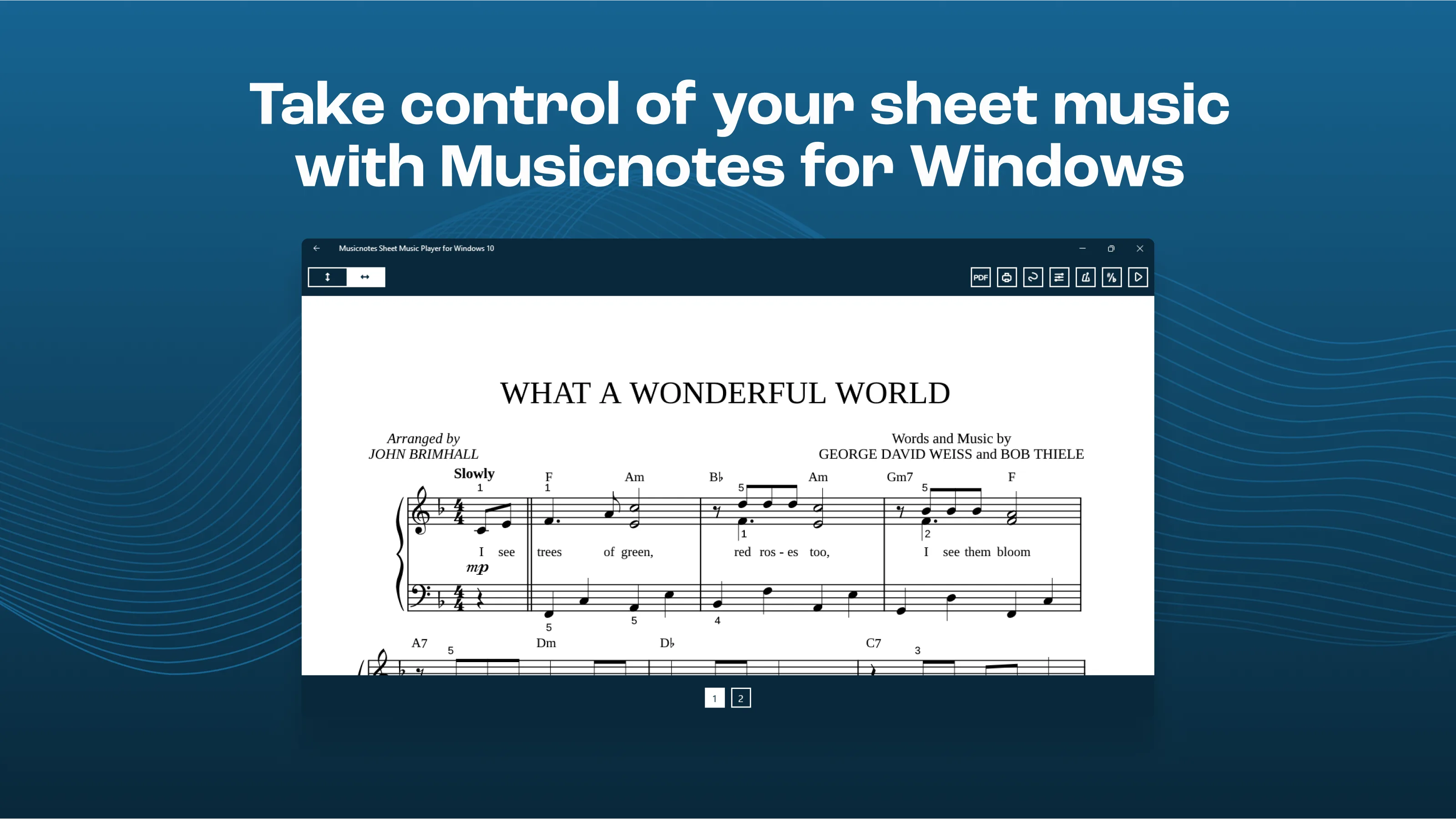 Musicnotes Sheet Music Player screenshot 1