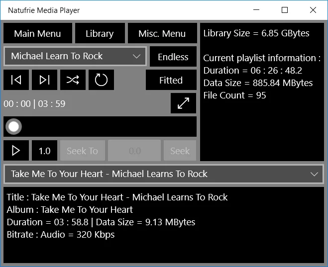 Natufrie Media Player screenshot 4