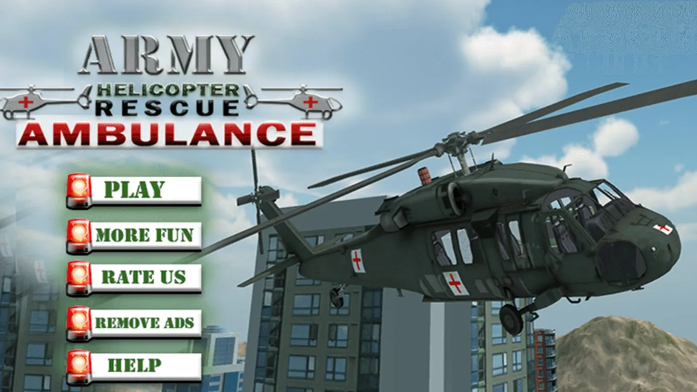 Army Helicopter Rescue Ambulance screenshot 3