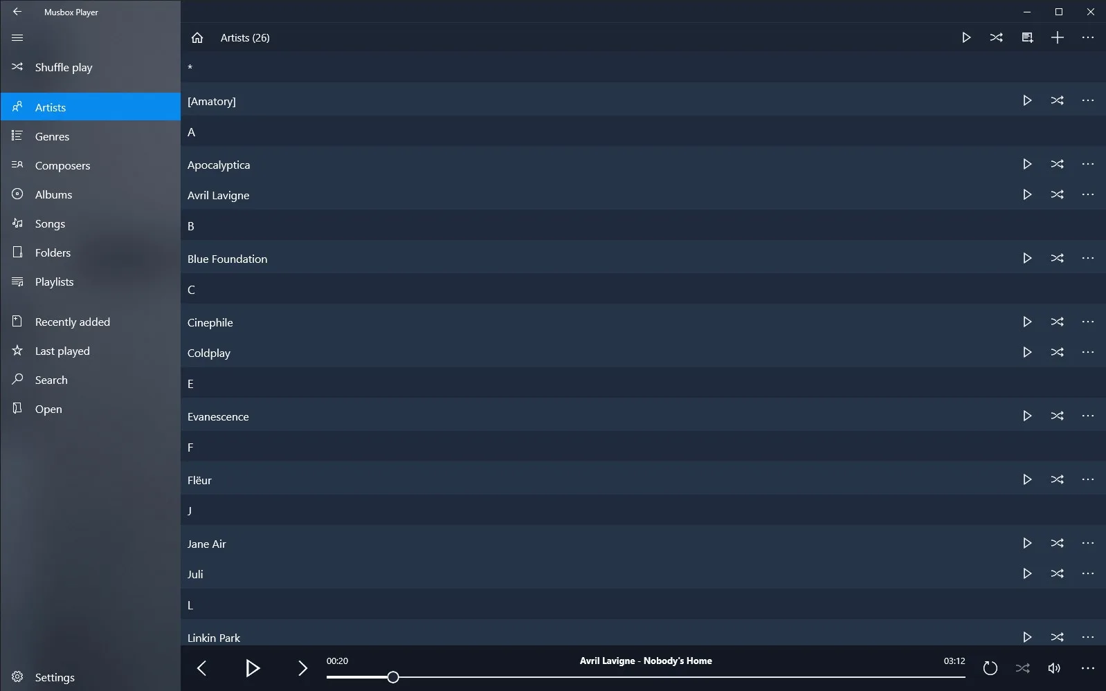 Musbox Player screenshot 2
