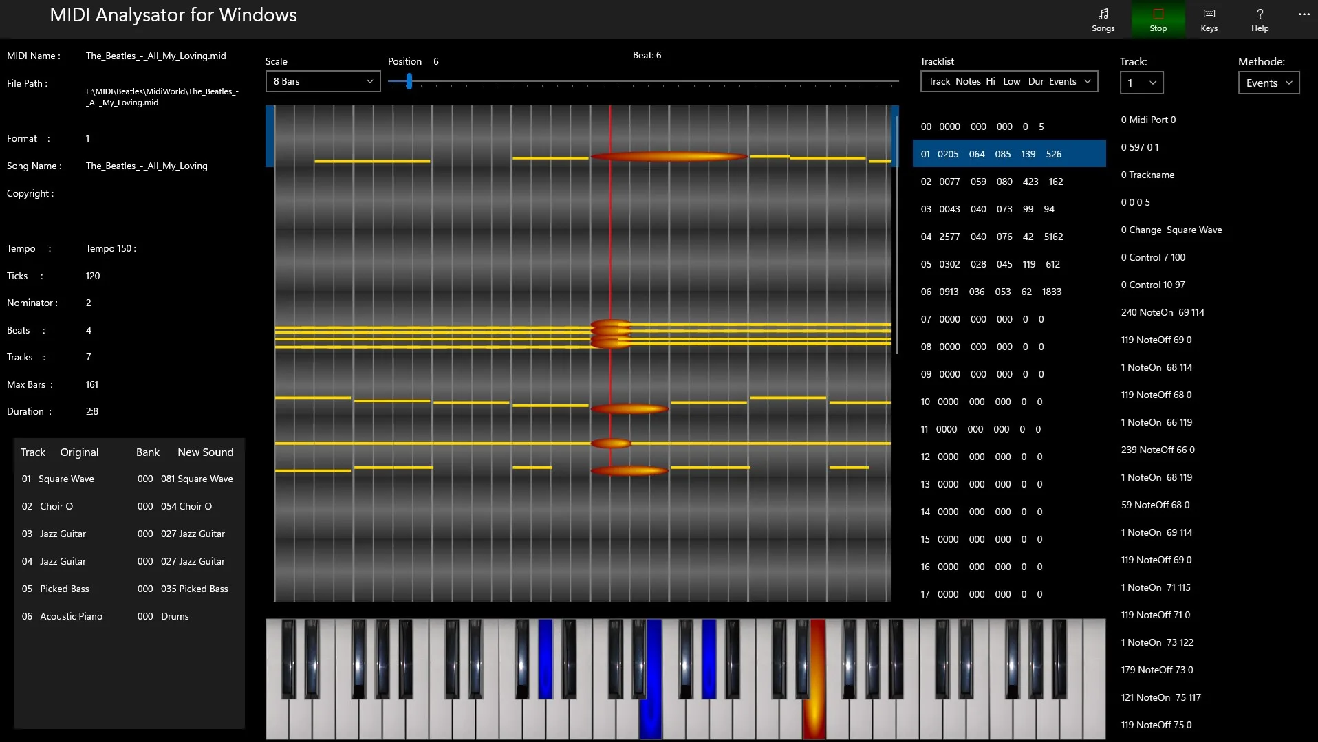 Midi Analyzer screenshot 1