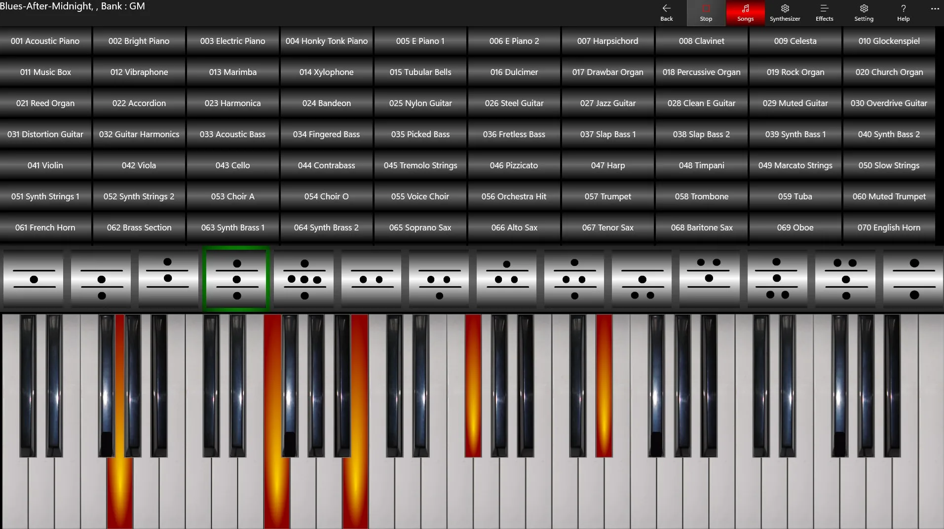 Midi Analyzer screenshot 2
