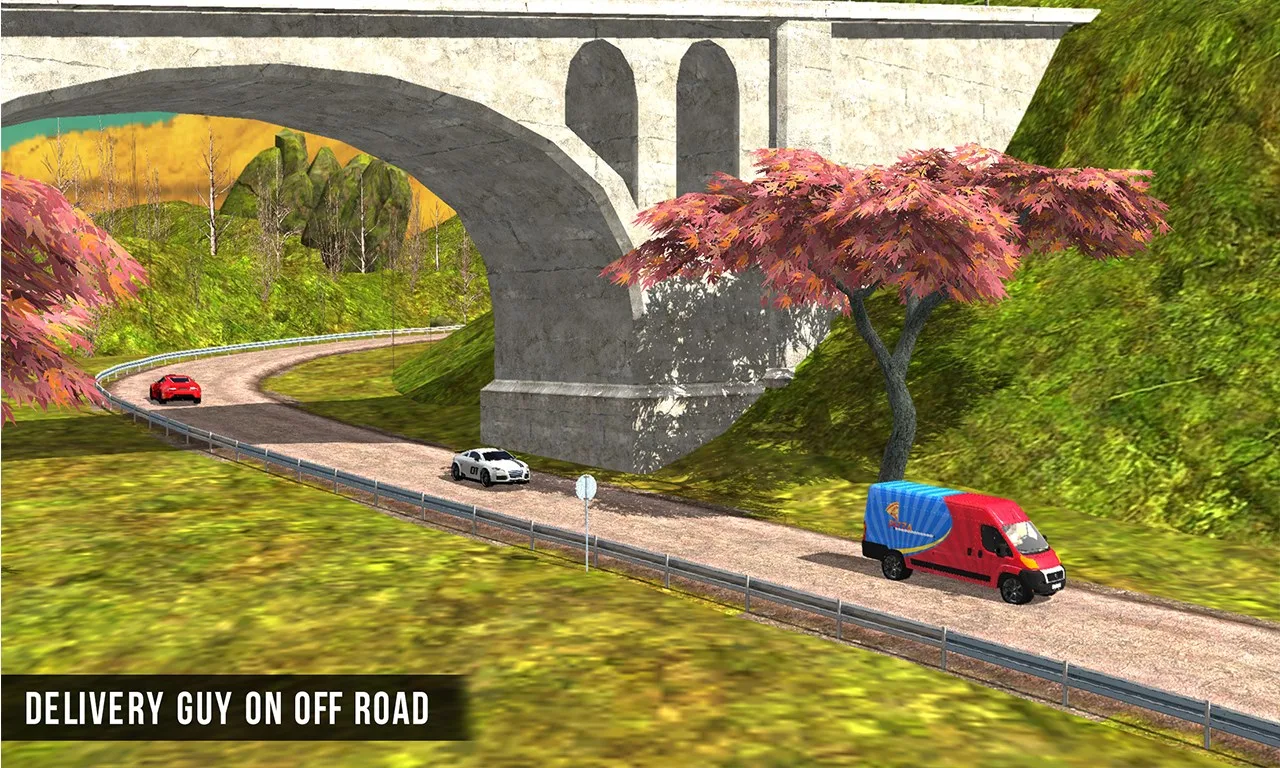 City Pizza Delivery Van 3D - Off Road Driving Duty screenshot 2