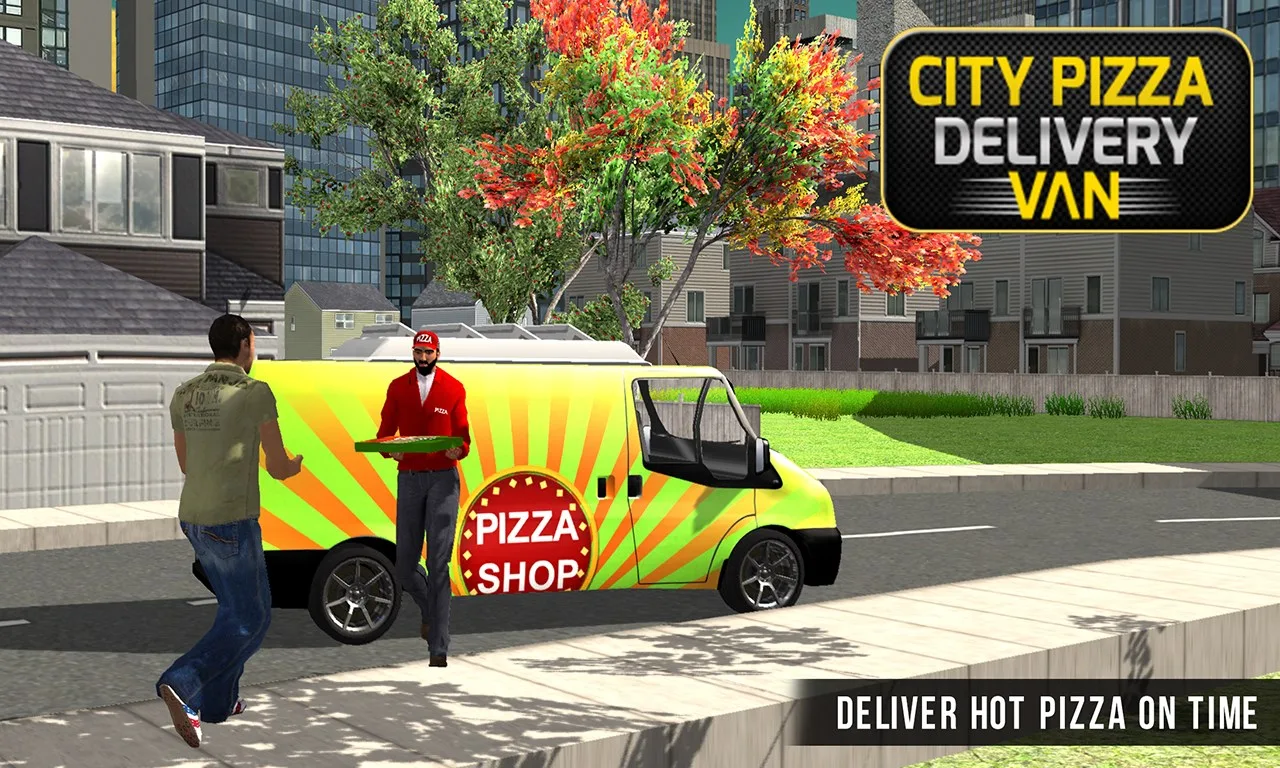 City Pizza Delivery Van 3D - Off Road Driving Duty screenshot 3