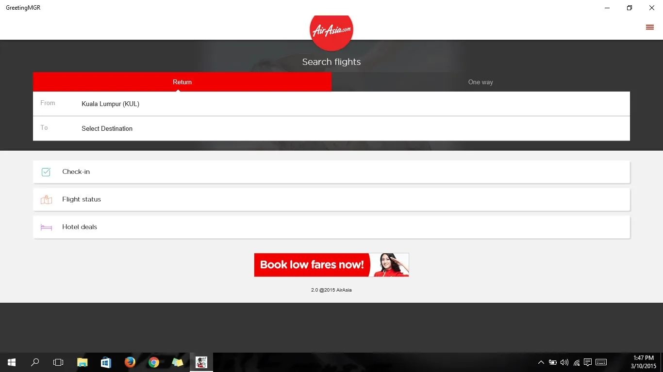 AirAsia Flight screenshot 1