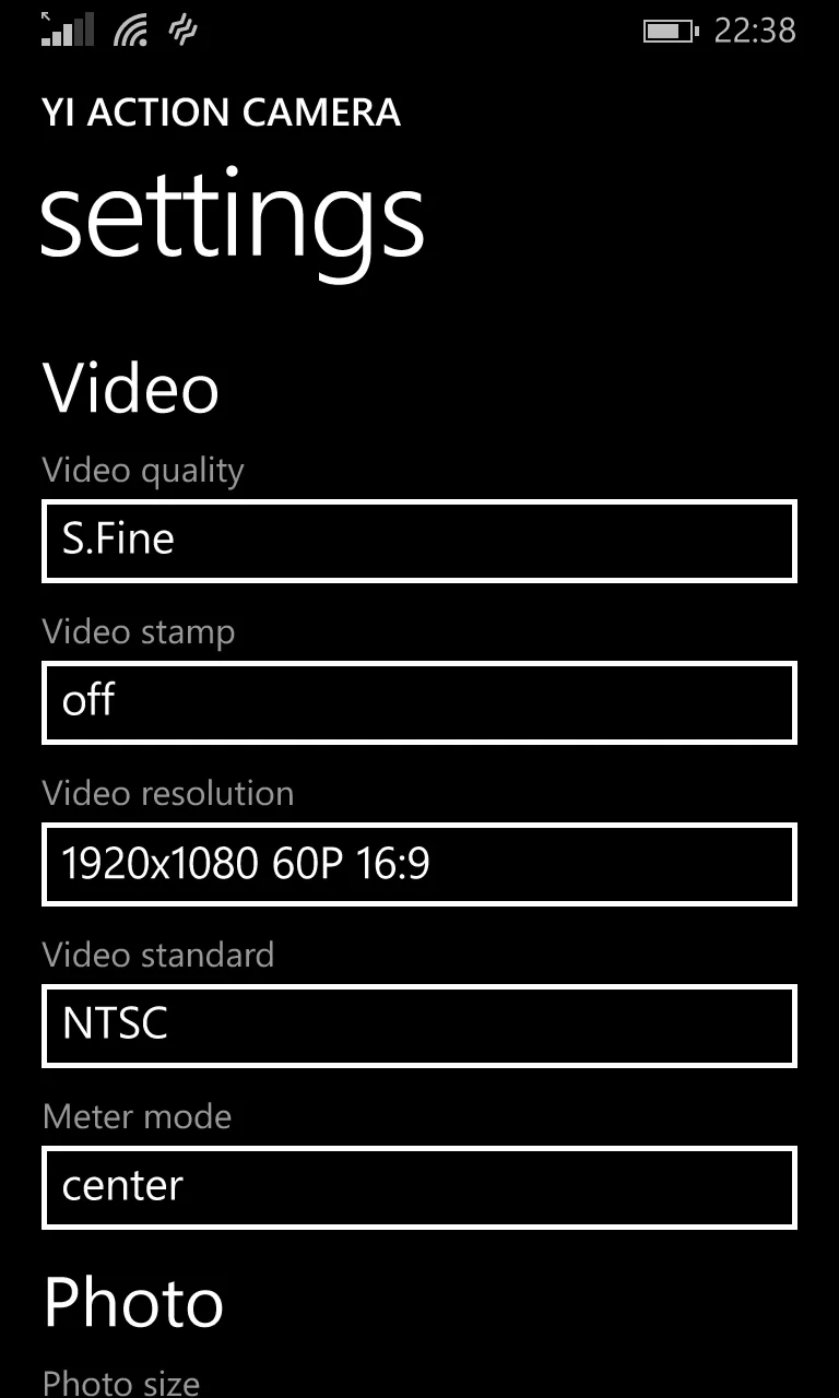 Yi Action Camera screenshot 4