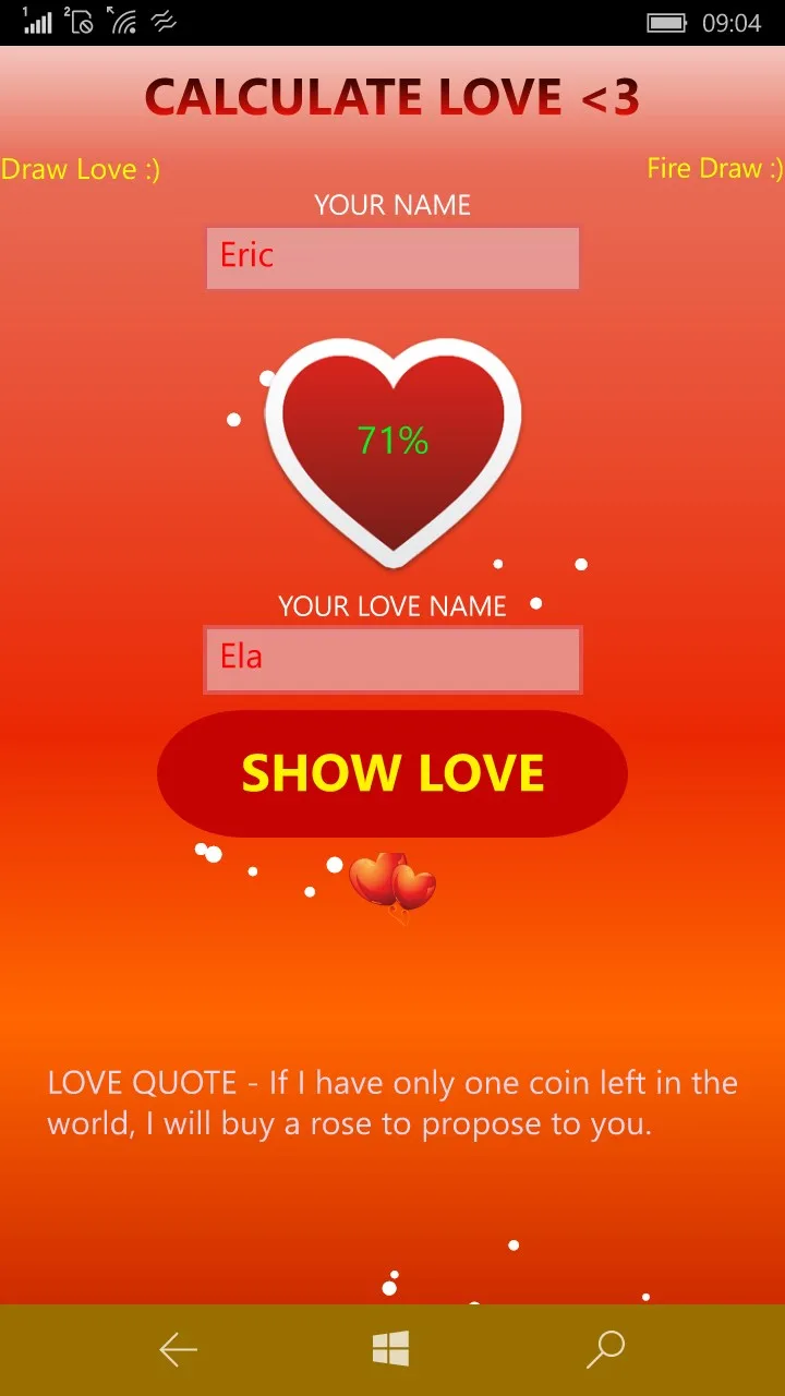 Calculate Love screenshot 1