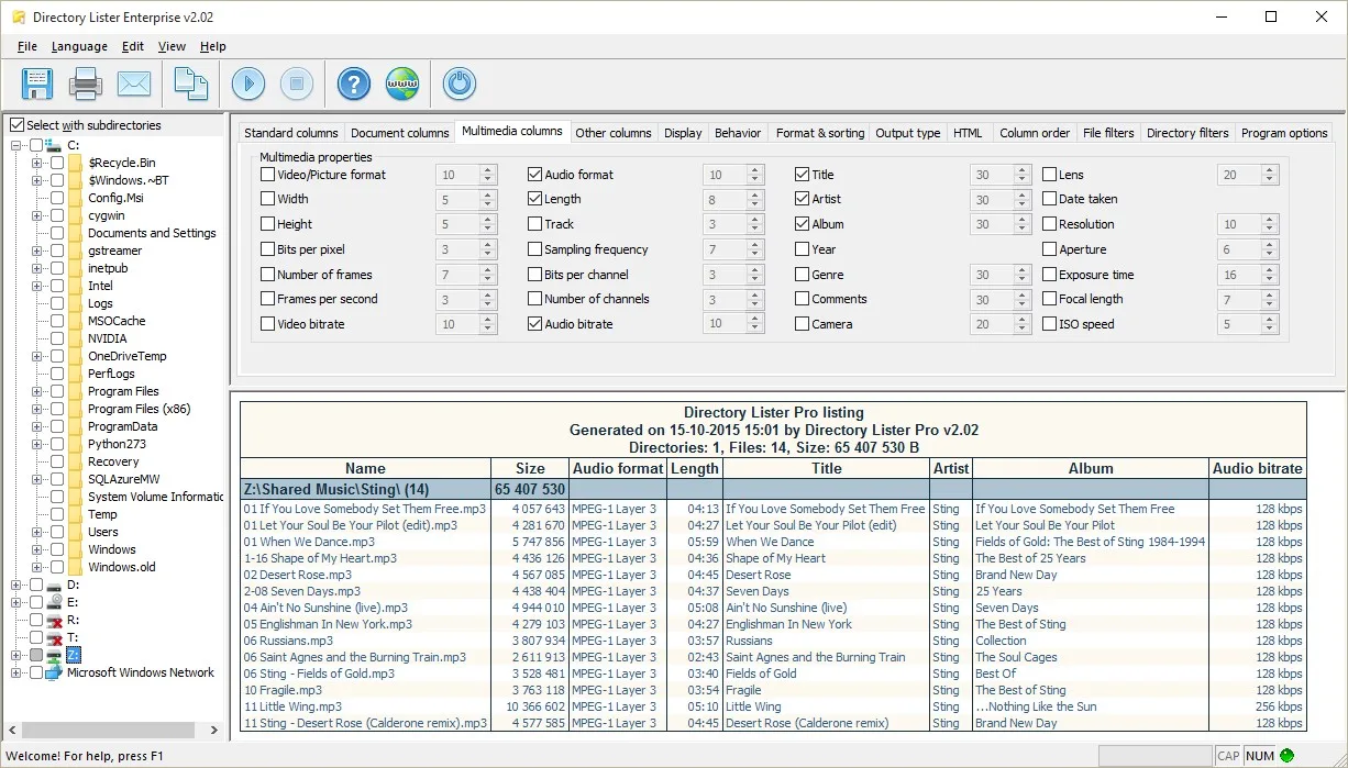 Directory Lister screenshot 2