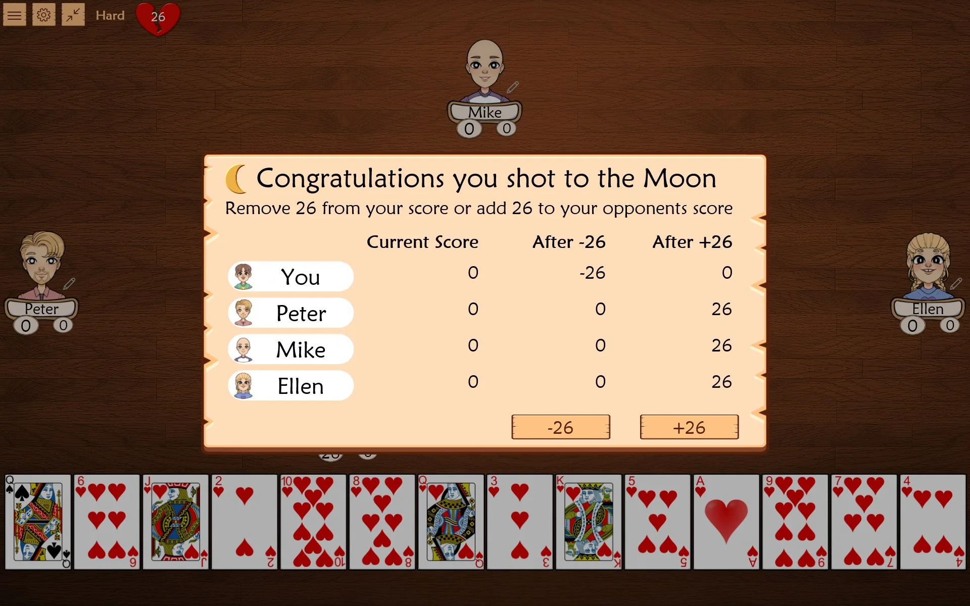 Hearts Pro screenshot 1