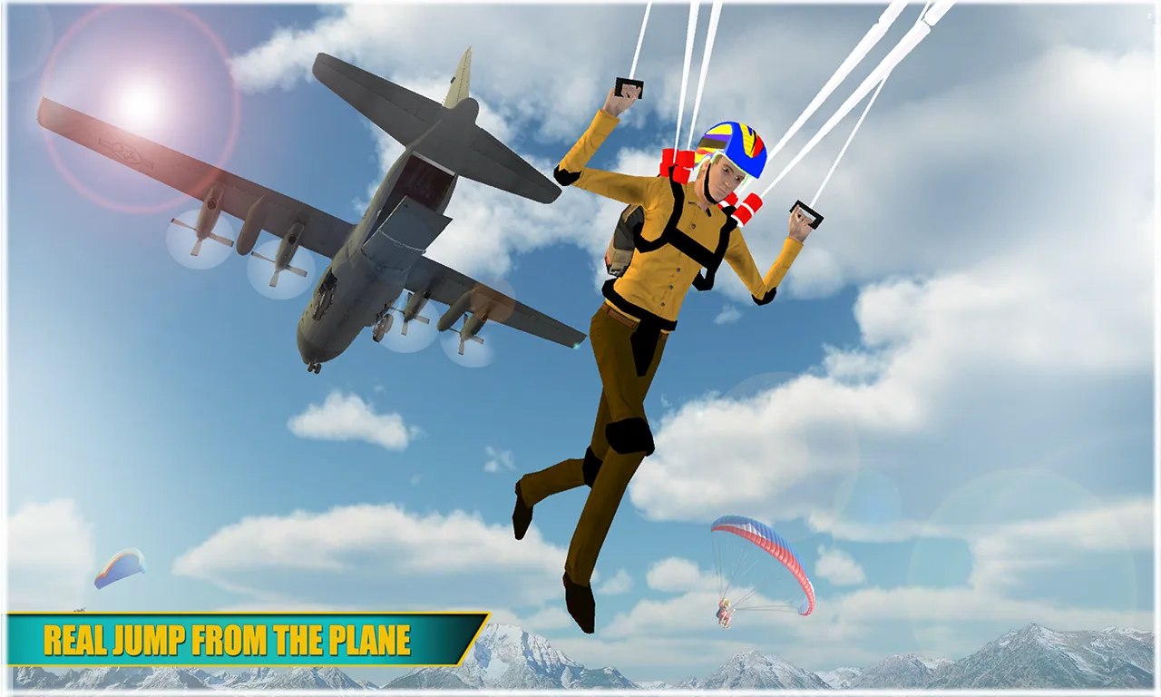 Airplane Skydiving Flight Simulator - Flying Stunt screenshot 3