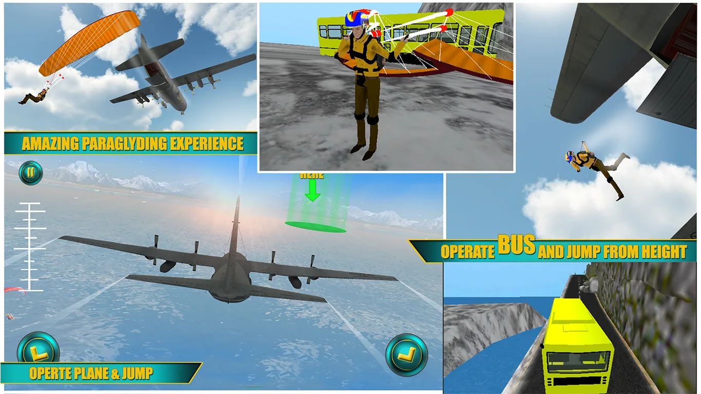 Airplane Skydiving Flight Simulator - Flying Stunt screenshot 4
