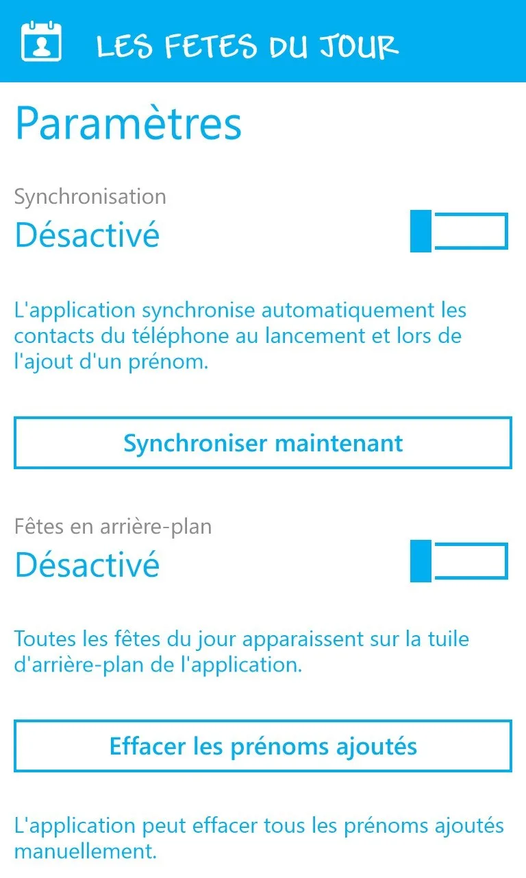 Fêtes du jour screenshot 1