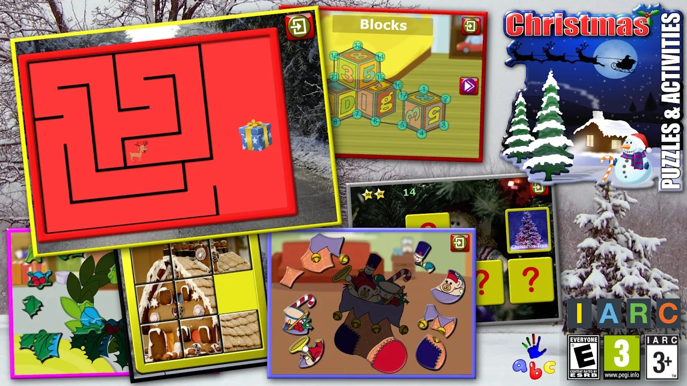 Kids Christmas Activites and Puzzles for preschool children screenshot 1