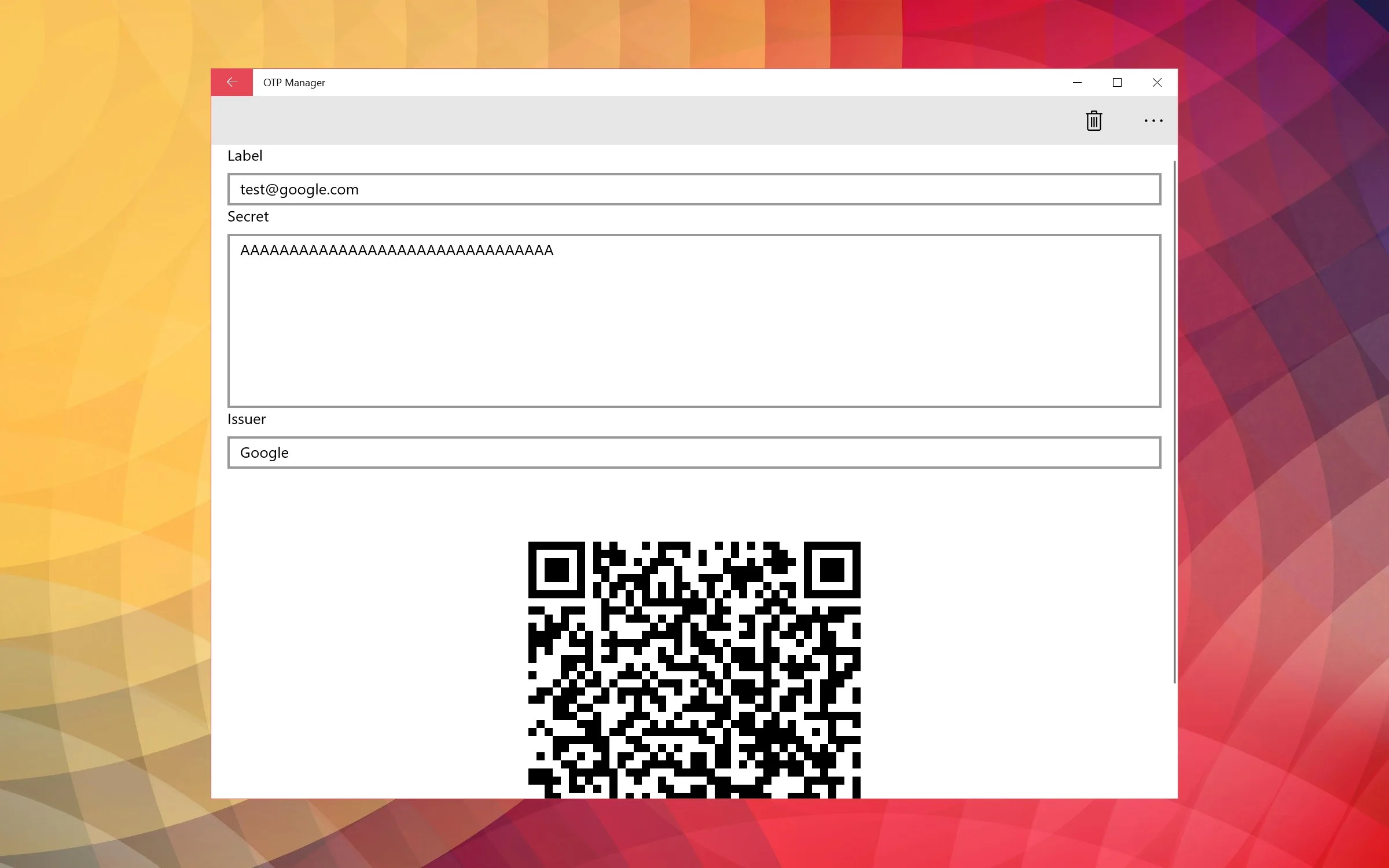 OTP Manager screenshot 5