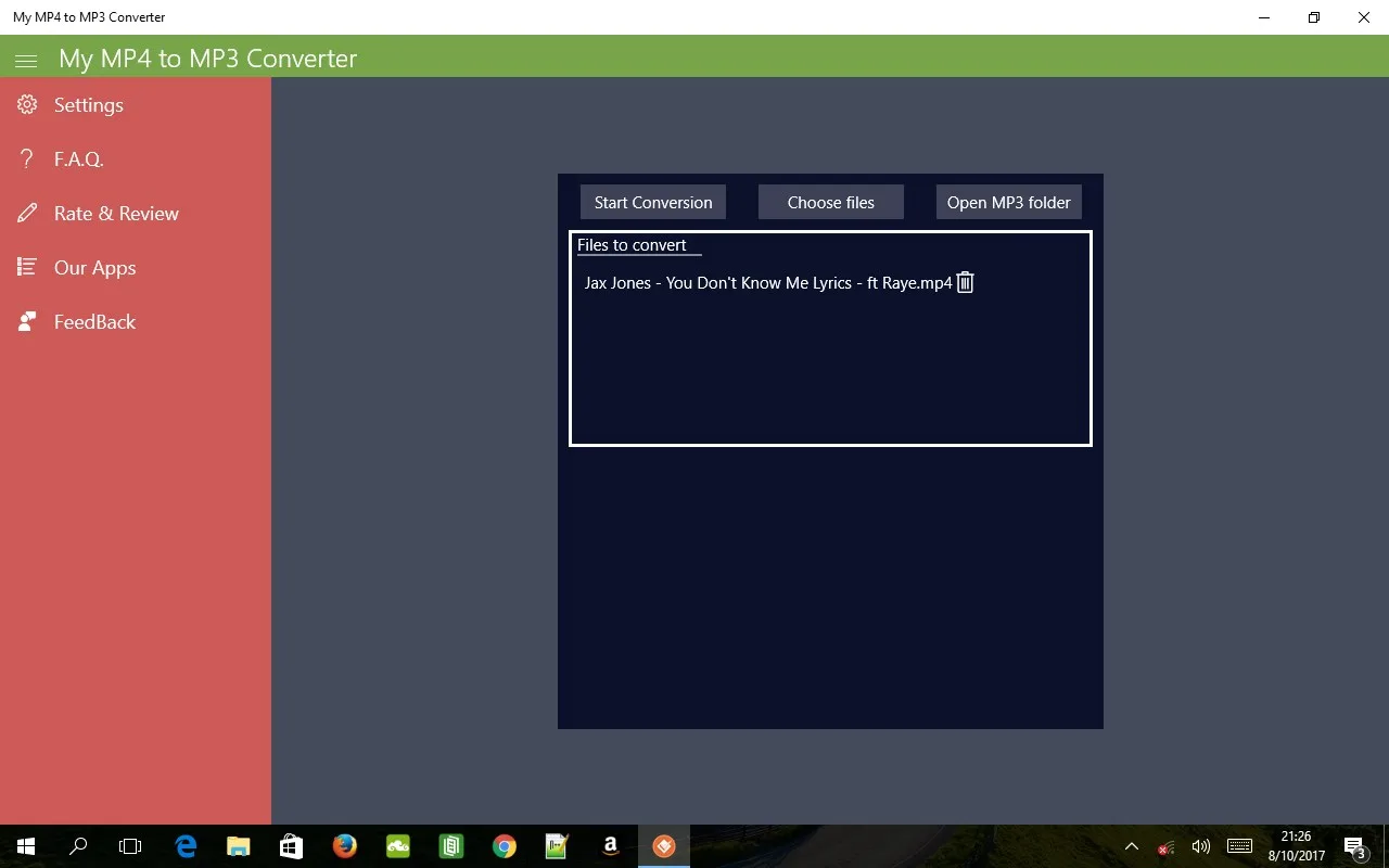 My MP4 to MP3 Converter screenshot 2